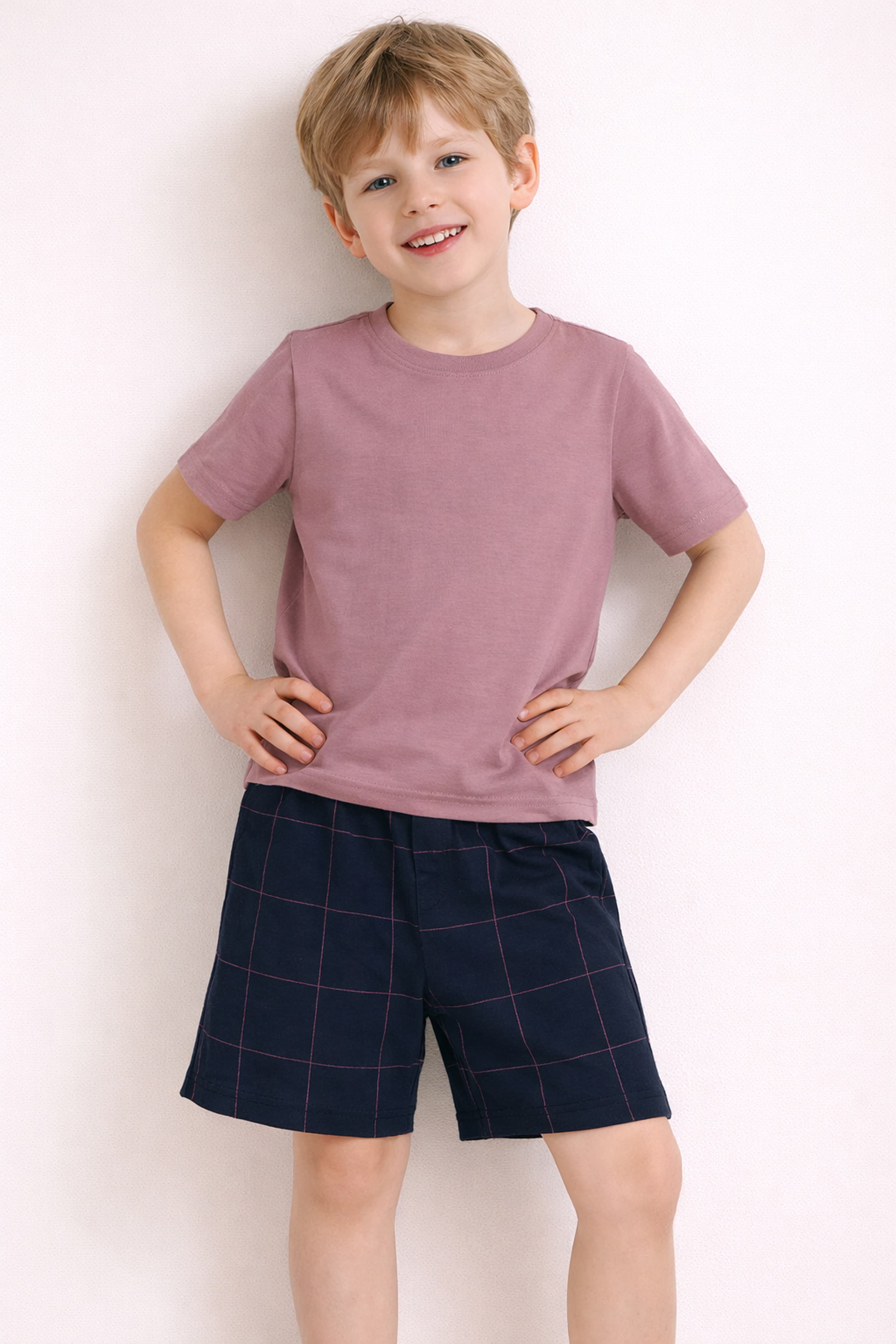 Kids' Neutral Modal Pajama Set — view 1