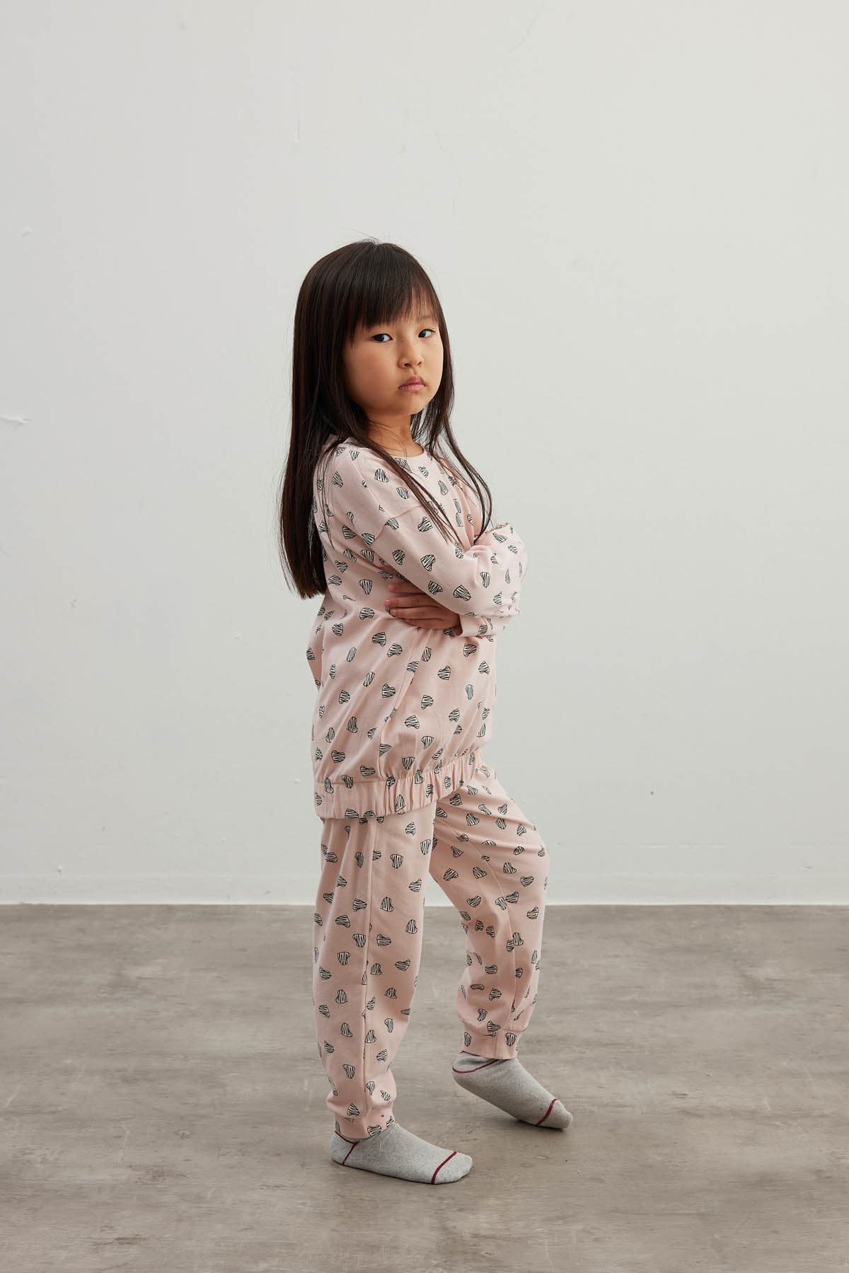 Kids' Pink Printed Cotton Pajama Set — view 2
