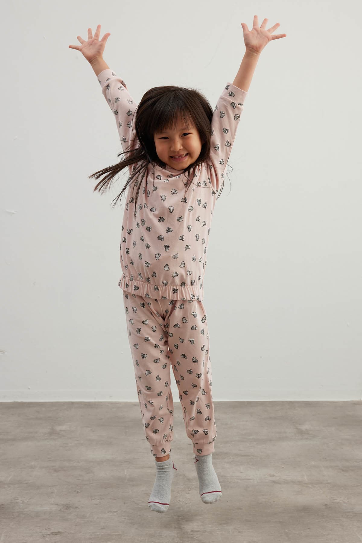 Kids' Pink Printed Cotton Pajama Set — view 4