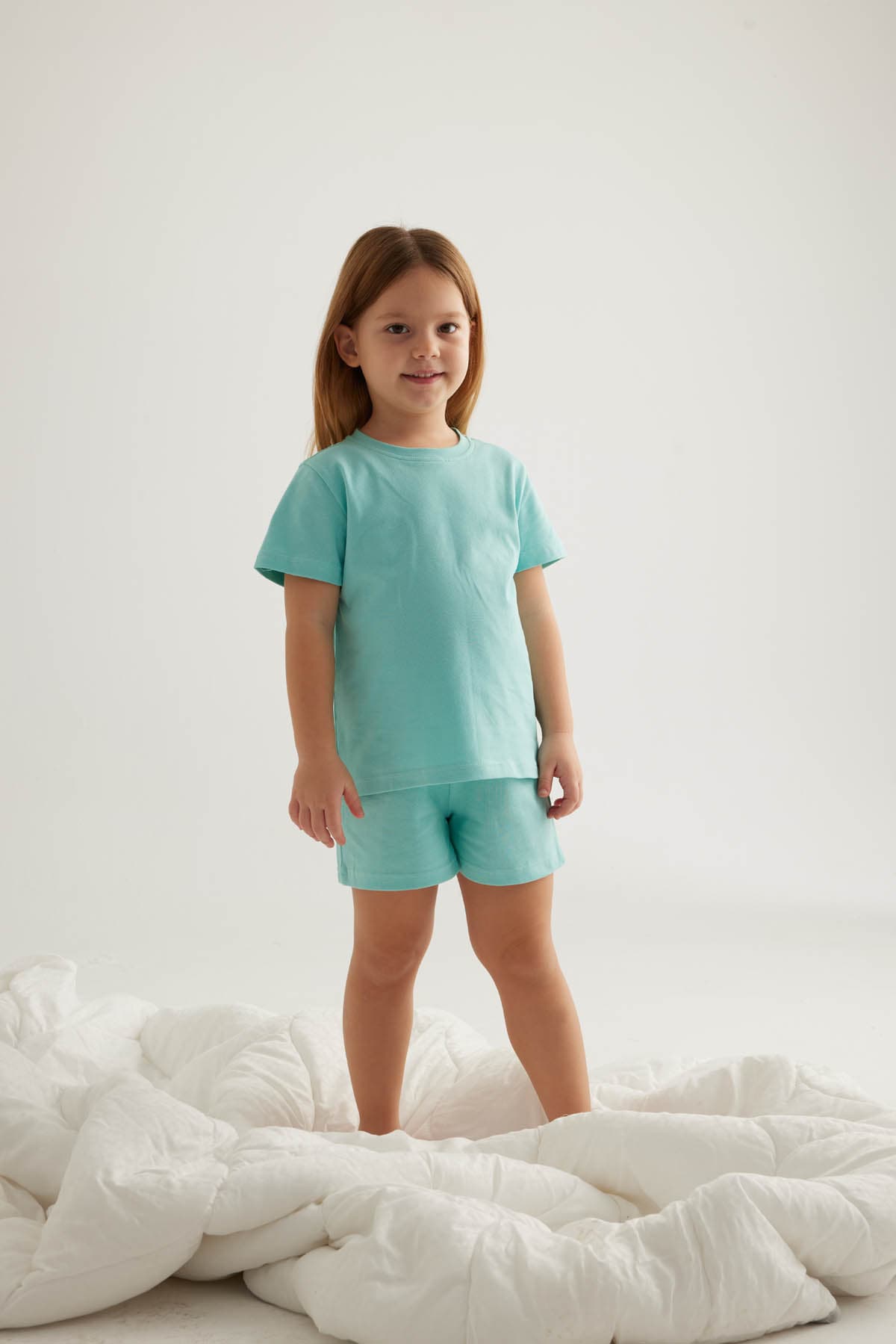 Kids' Green Cotton Shorts — view 4