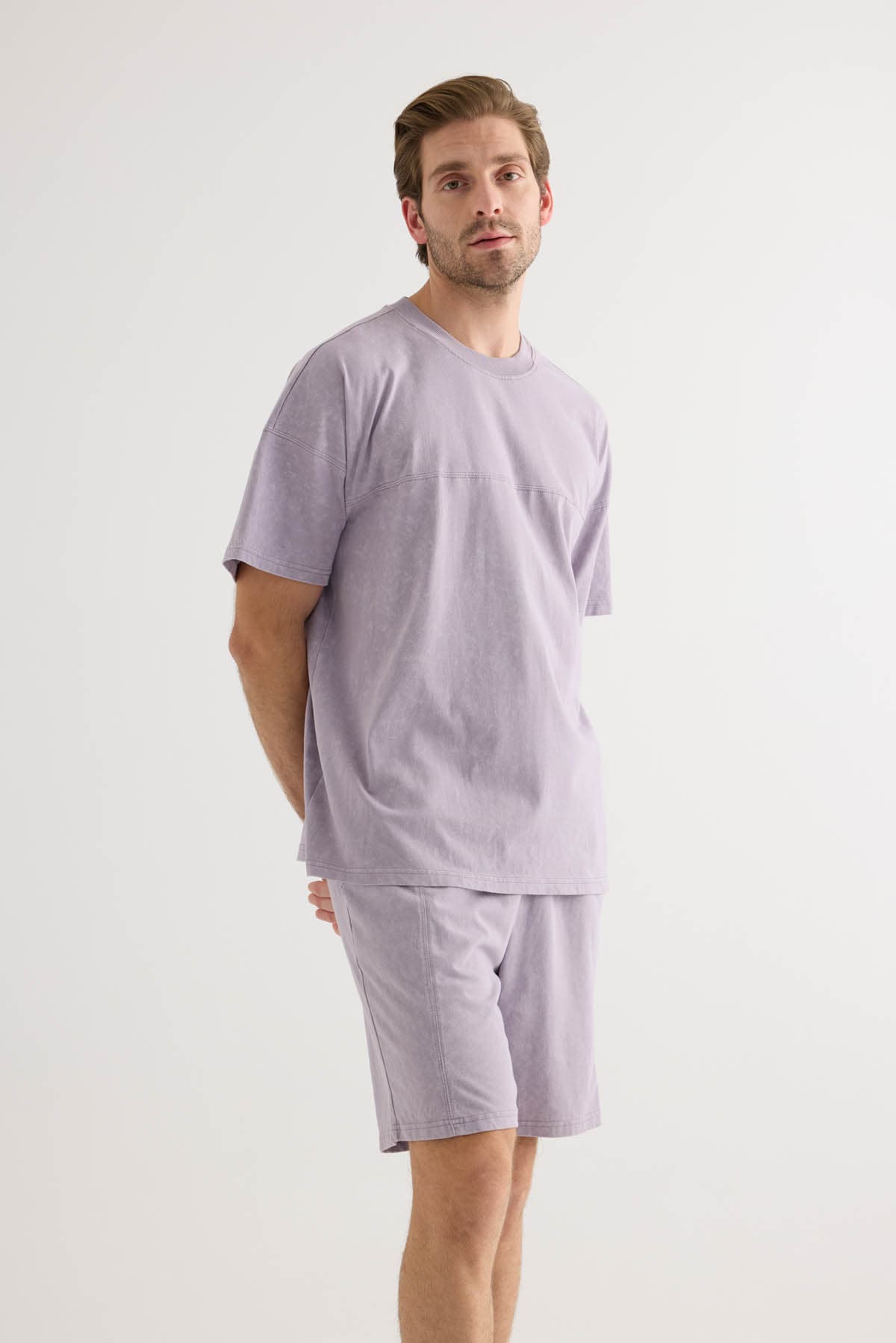 Men's Lilac Cotton Tee — view 2