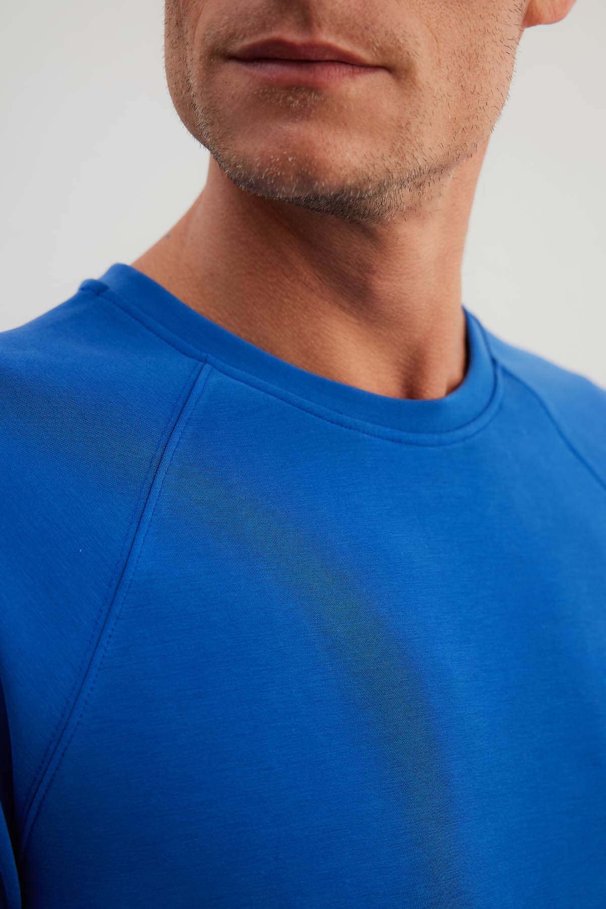 Men's Blue Modal Sweatshirt — view 1