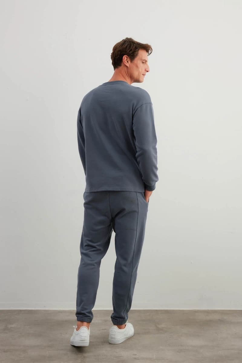 Men's Neutral Cotton Sweatshirt — view 1