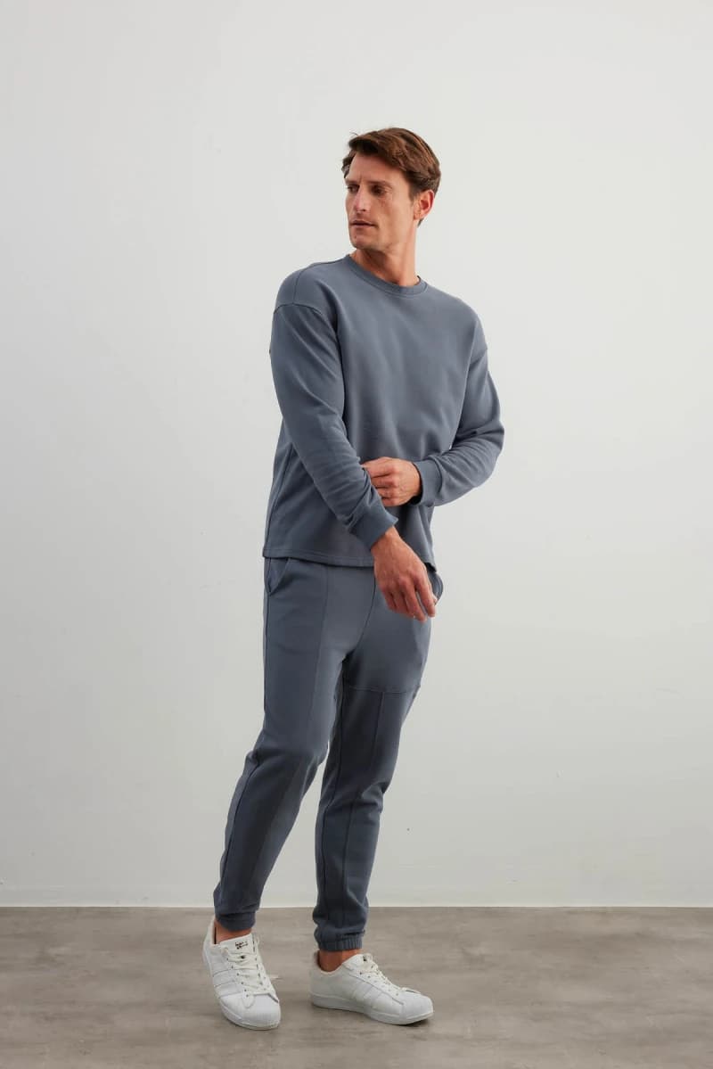 Men's Neutral Cotton Sweatshirt — view 2