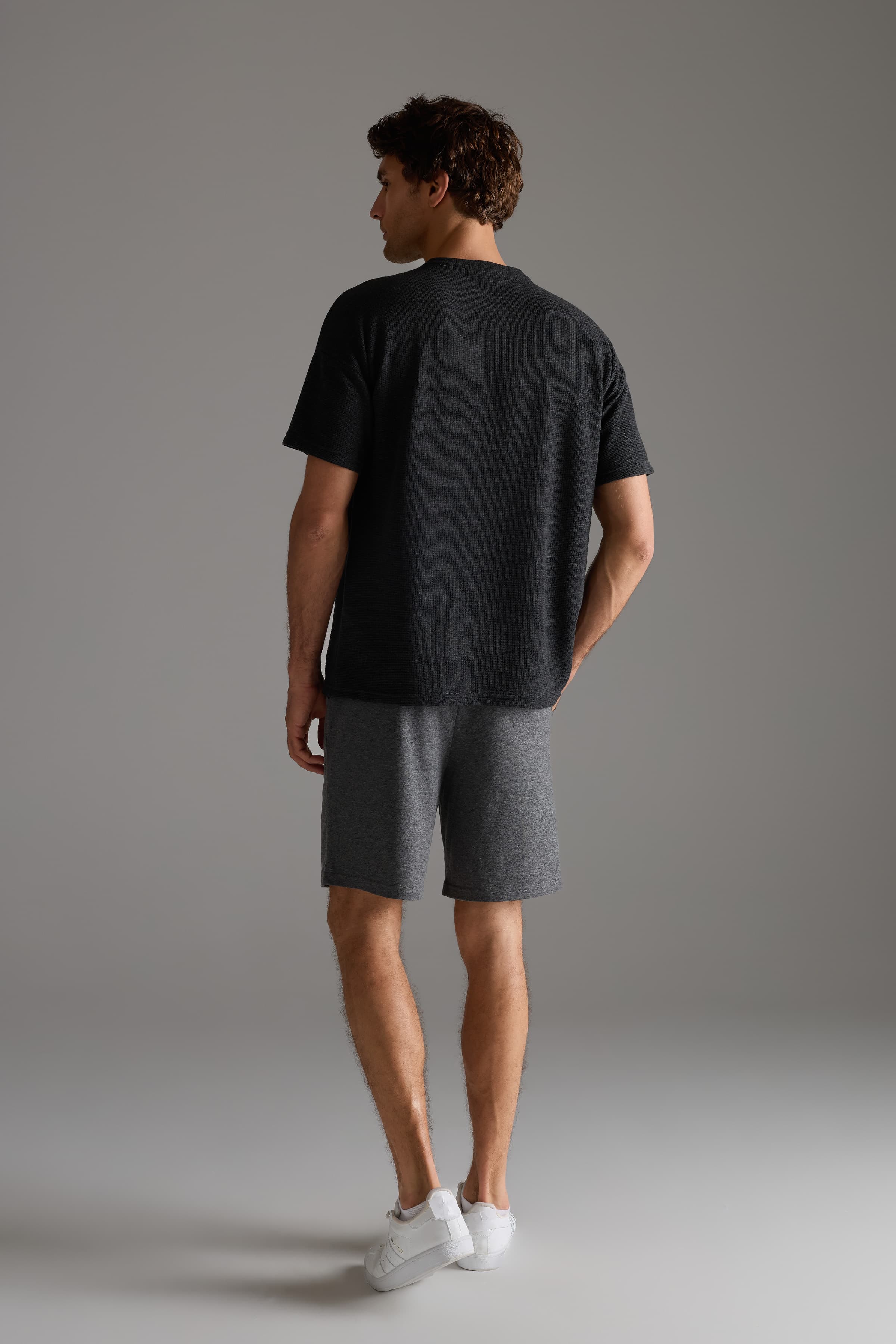 Men's Neutral Cotton Shorts — view 3