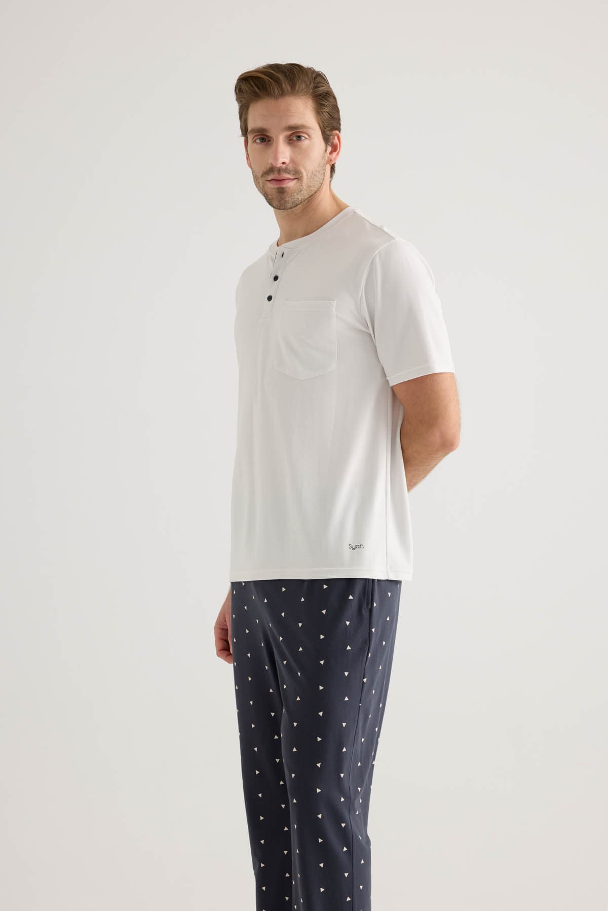 Men's Neutral Modal Pajama Set — view 3