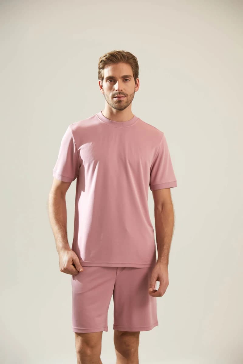 Men's Pink Modal Tee — view 1