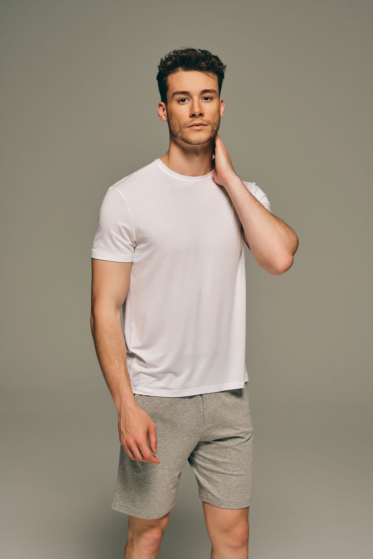 Men's White Modal Tee — view 2