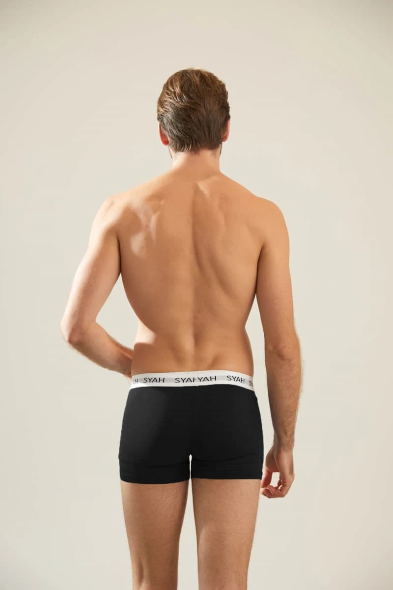 Men's Black Modal Boxer — view 3