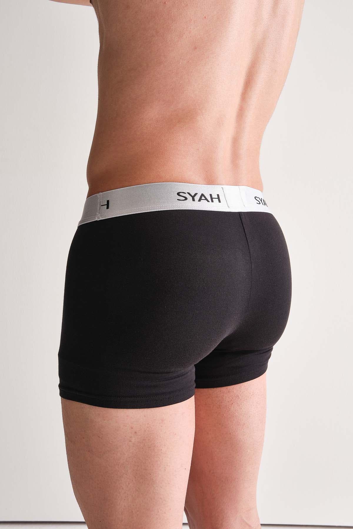 Men's Black Modal Boxer — view 1