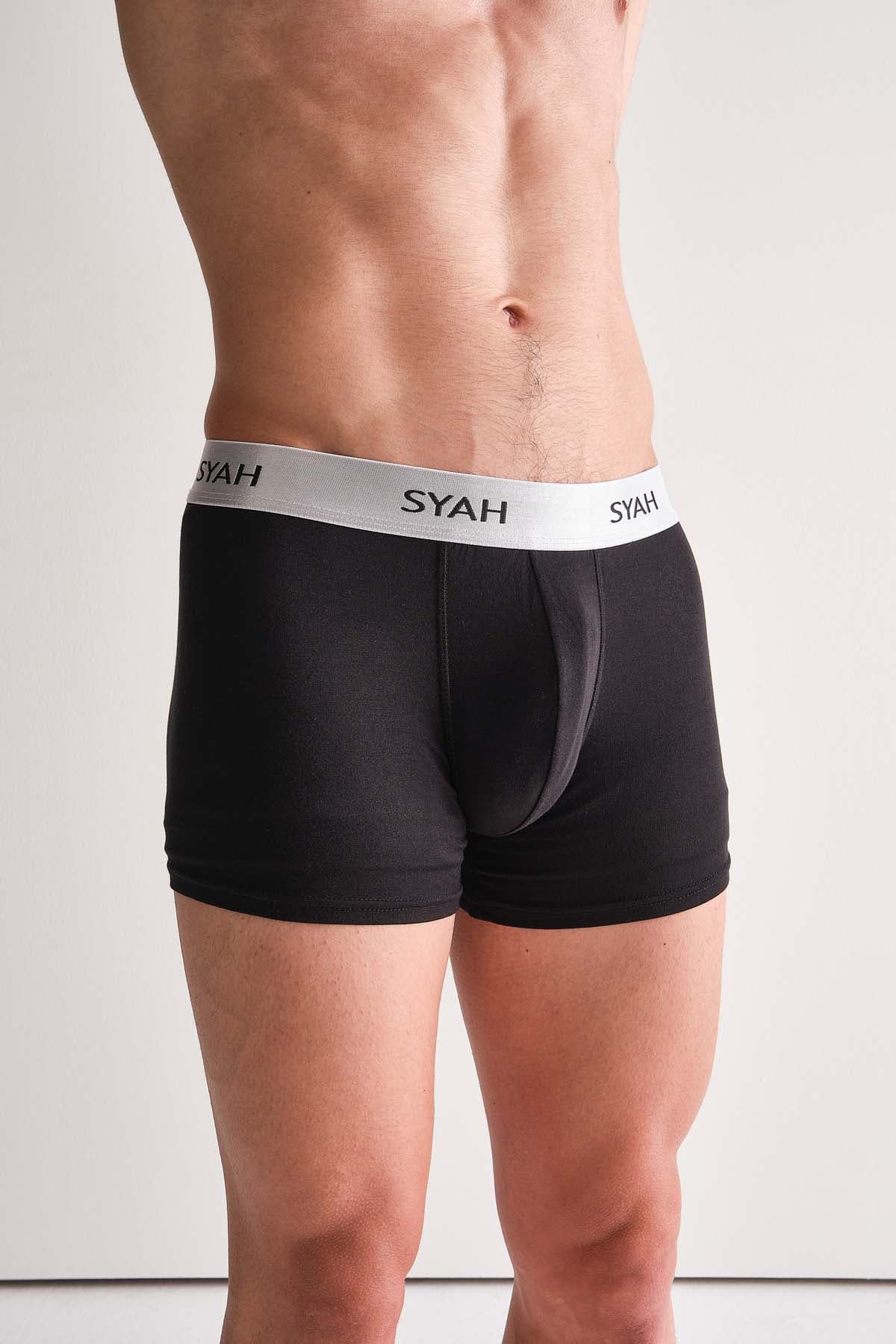 Men's Black Modal Boxer — view 2