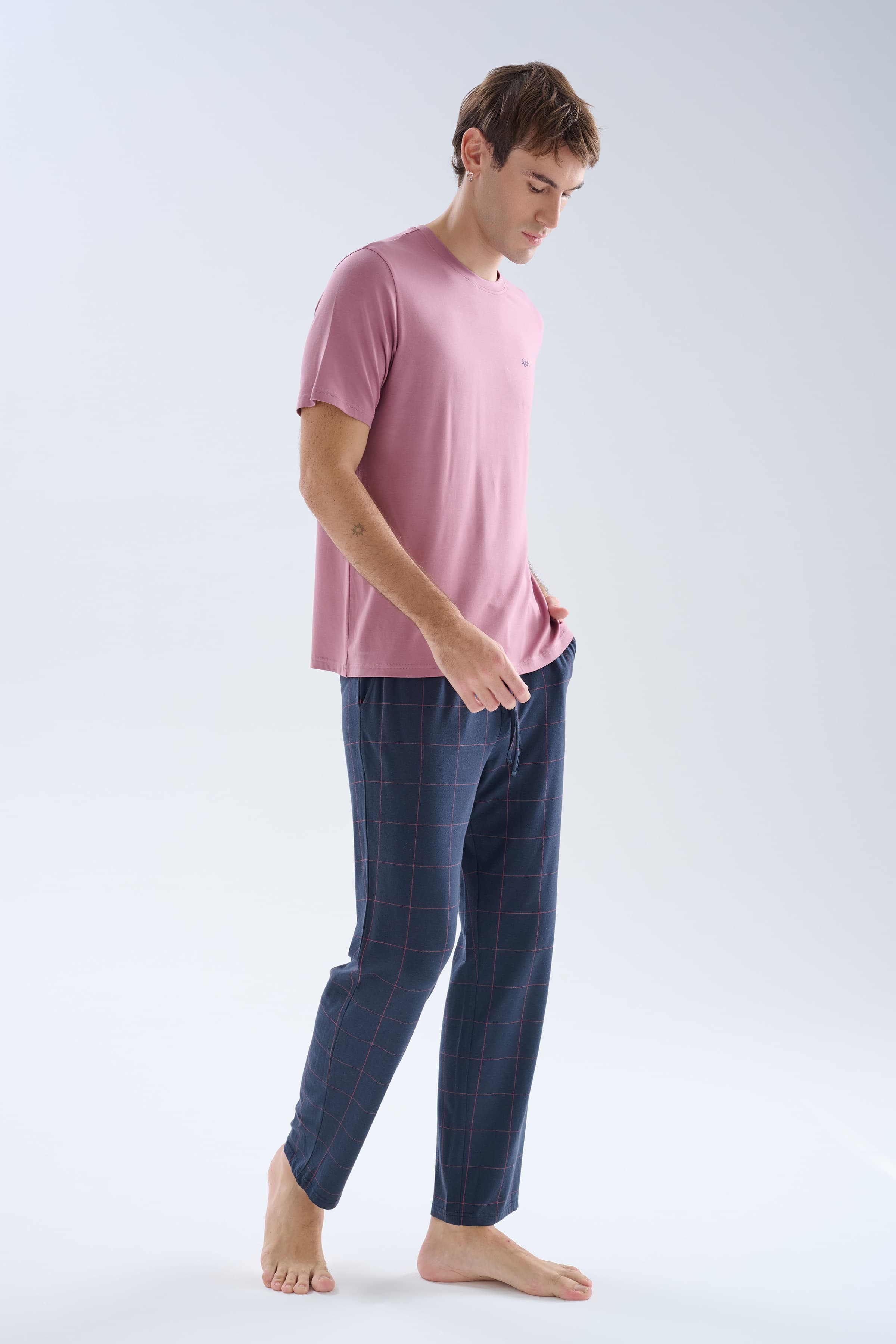 Men's Neutral Modal Pajama Set — view 1