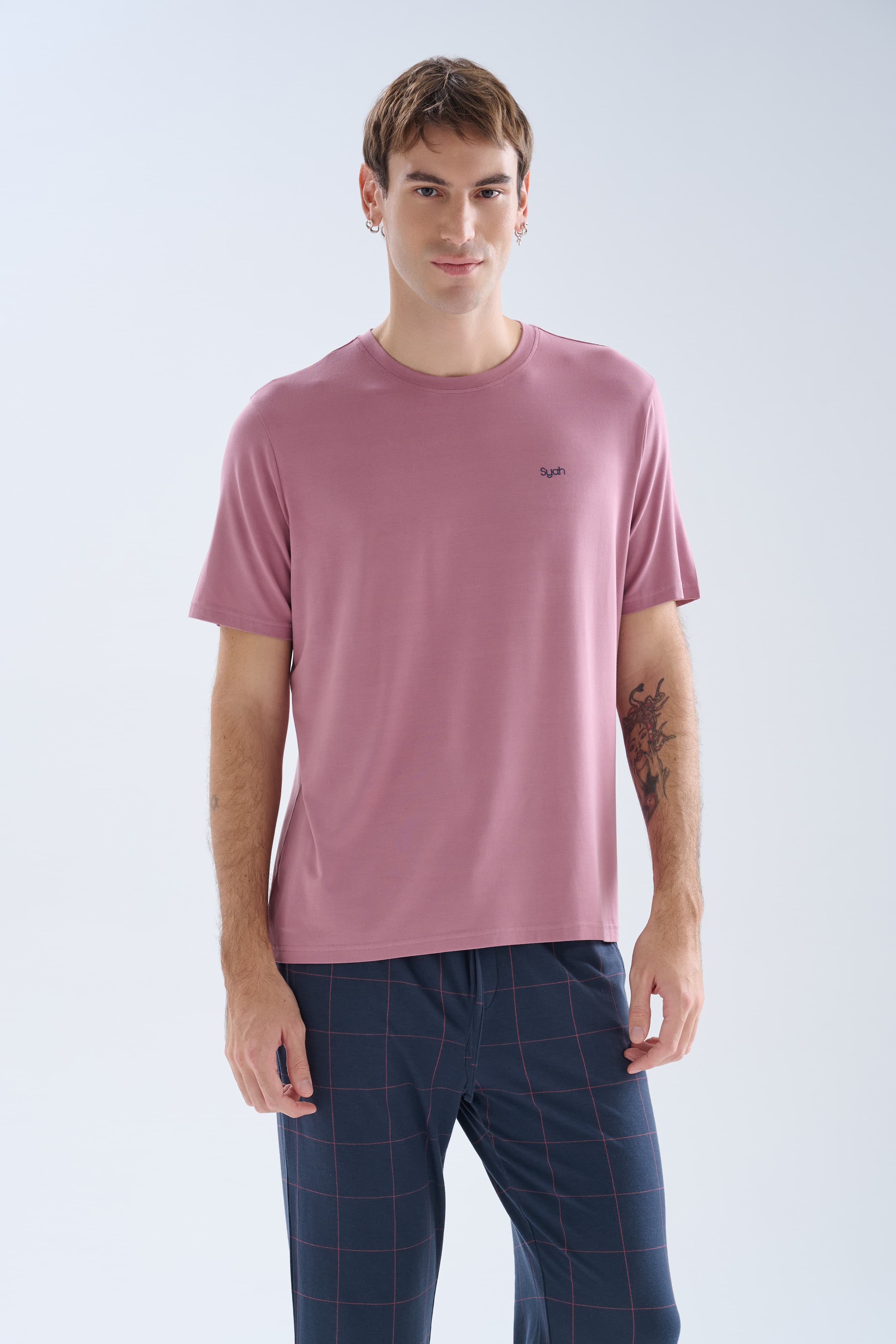Men's Neutral Modal Pajama Set — view 3