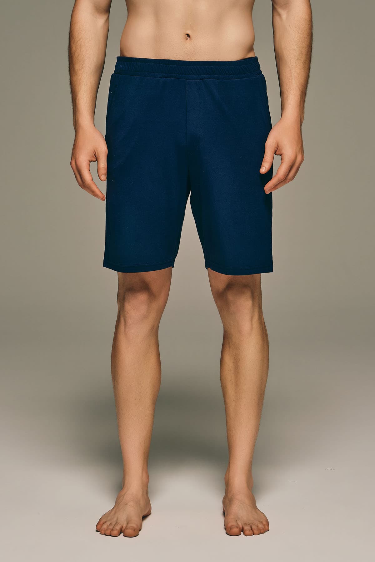 Men's Navy Modal Shorts — view 2