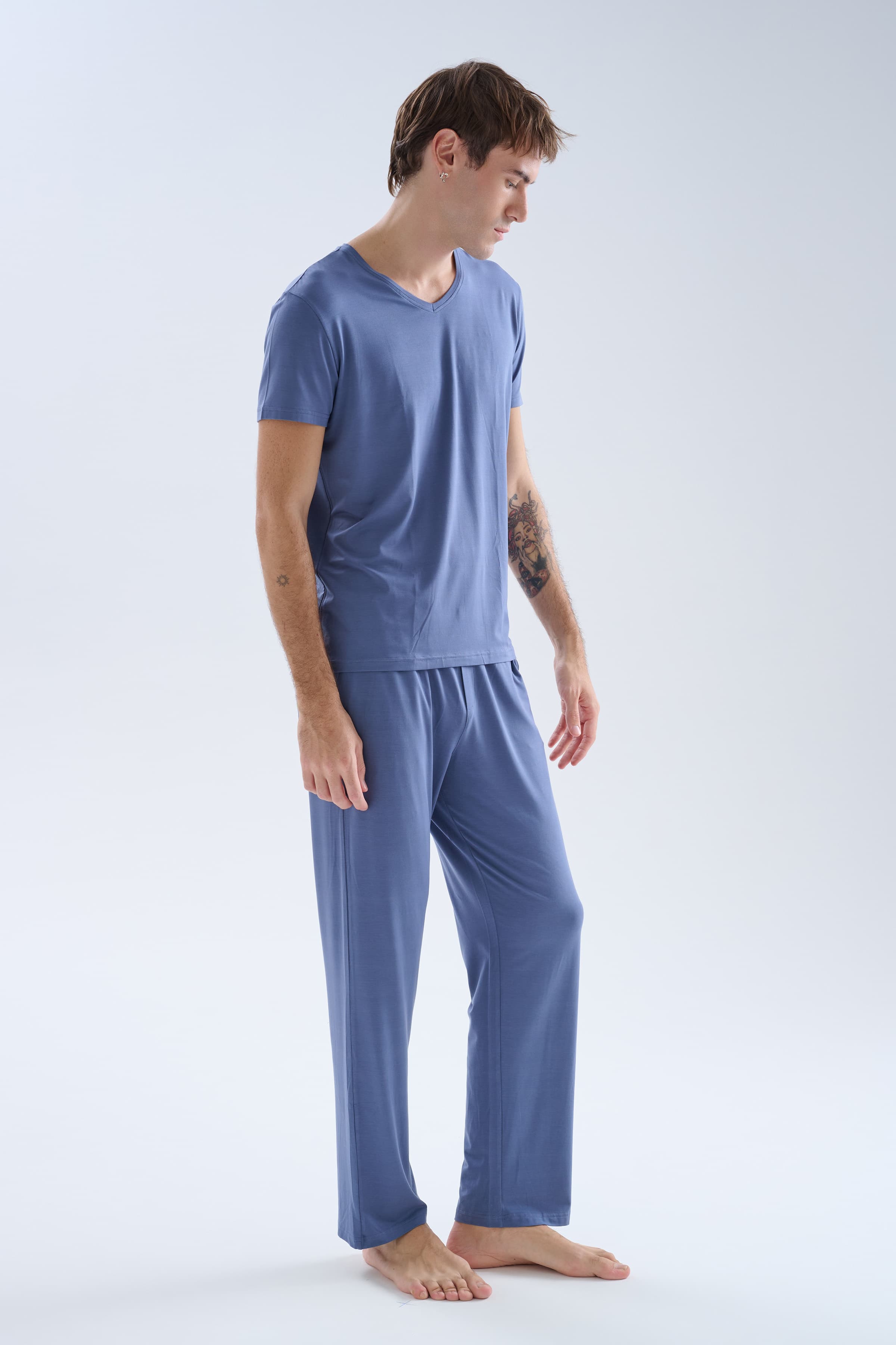 Men's Blue Modal Tee — view 2