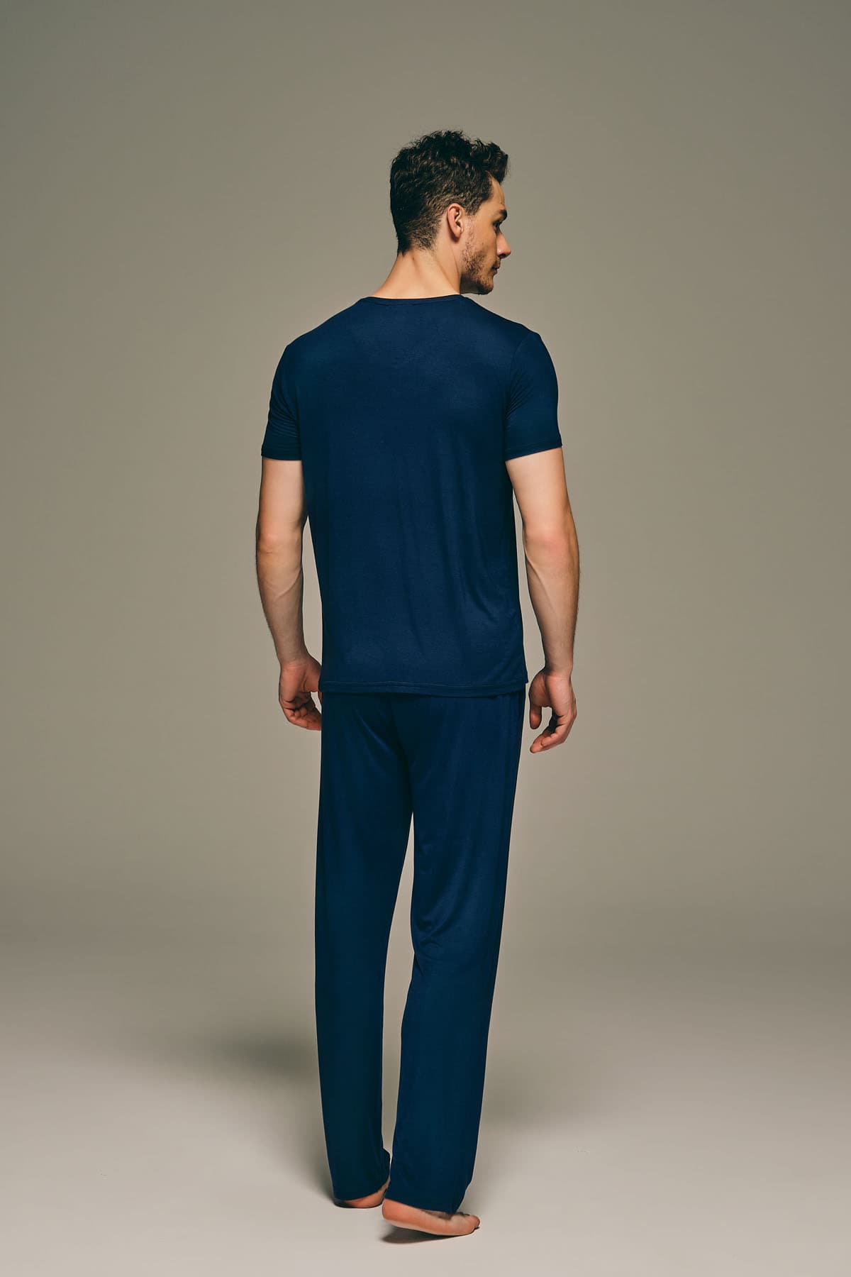 Men's Navy Modal Tee — view 4