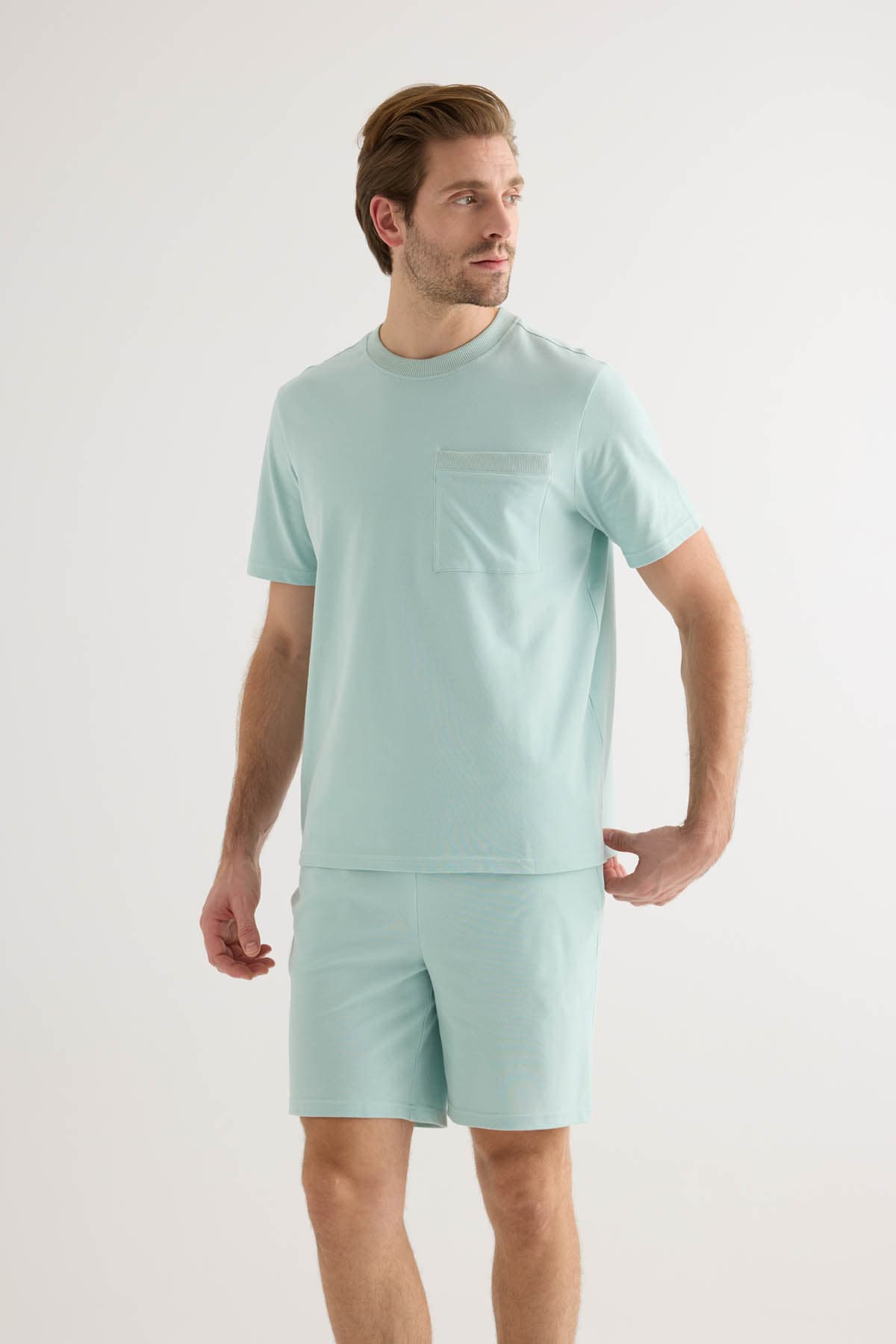 Men's Green Cotton Tee — view 2