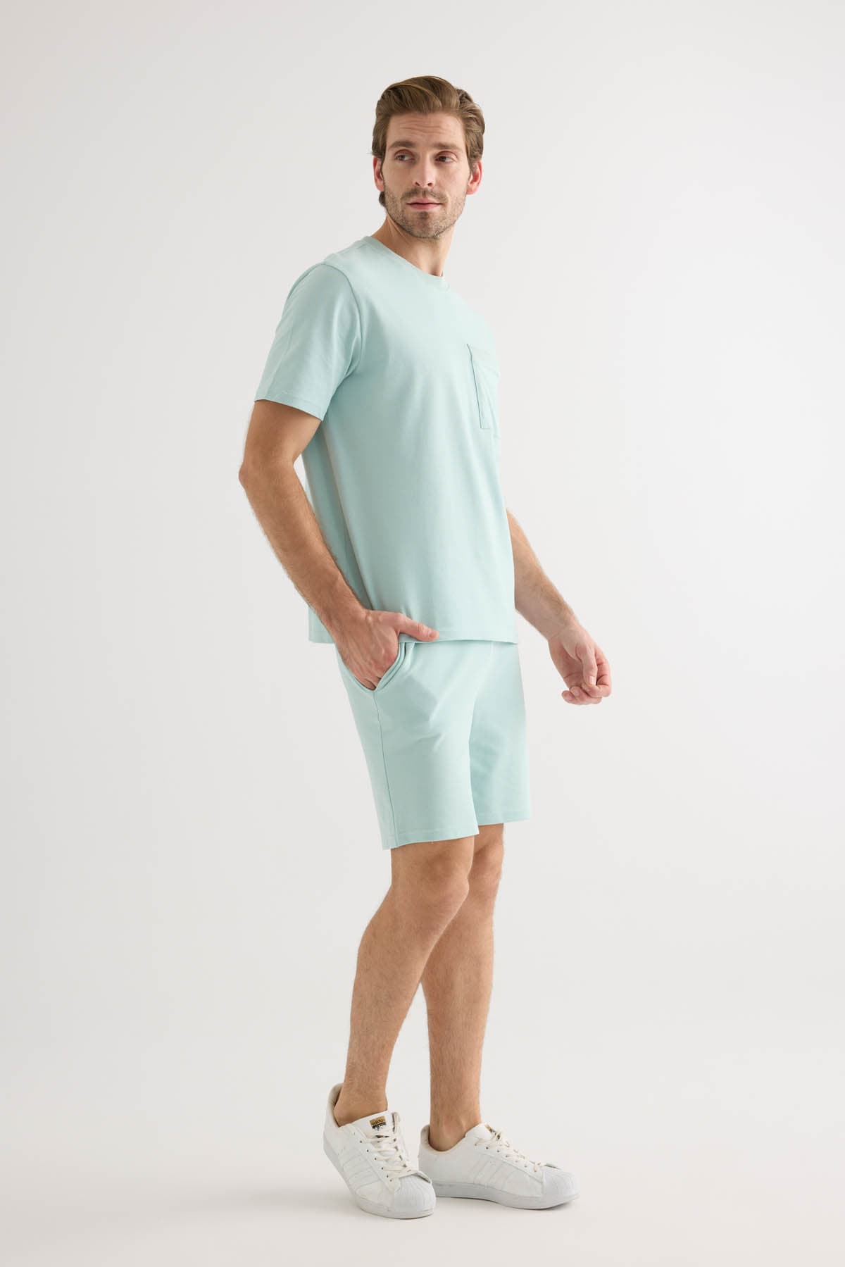 Men's Green Cotton Tee — view 3