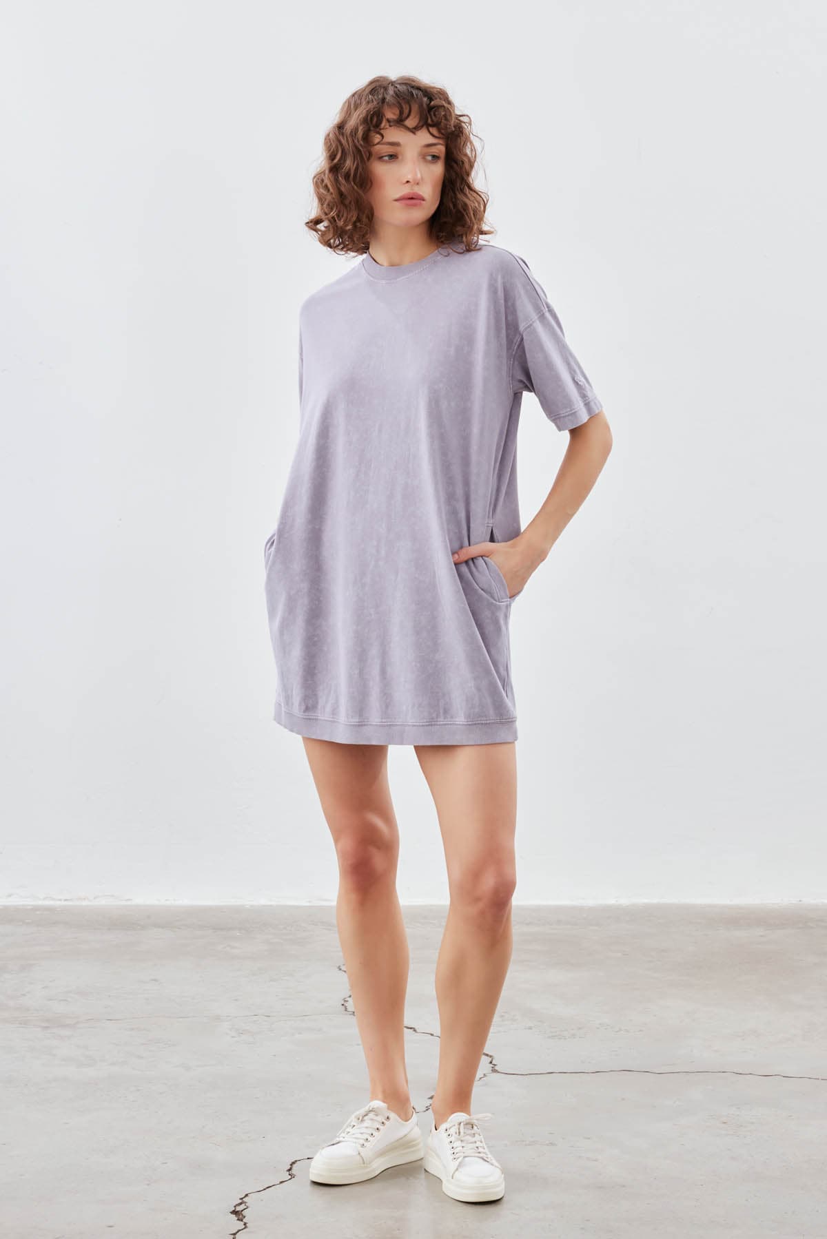 Women's Lilac Cotton Dress — view 1