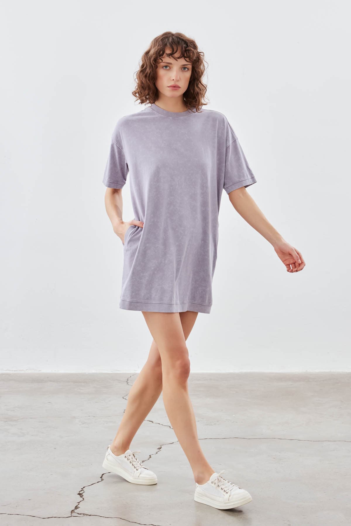 Women's Lilac Cotton Dress — view 2