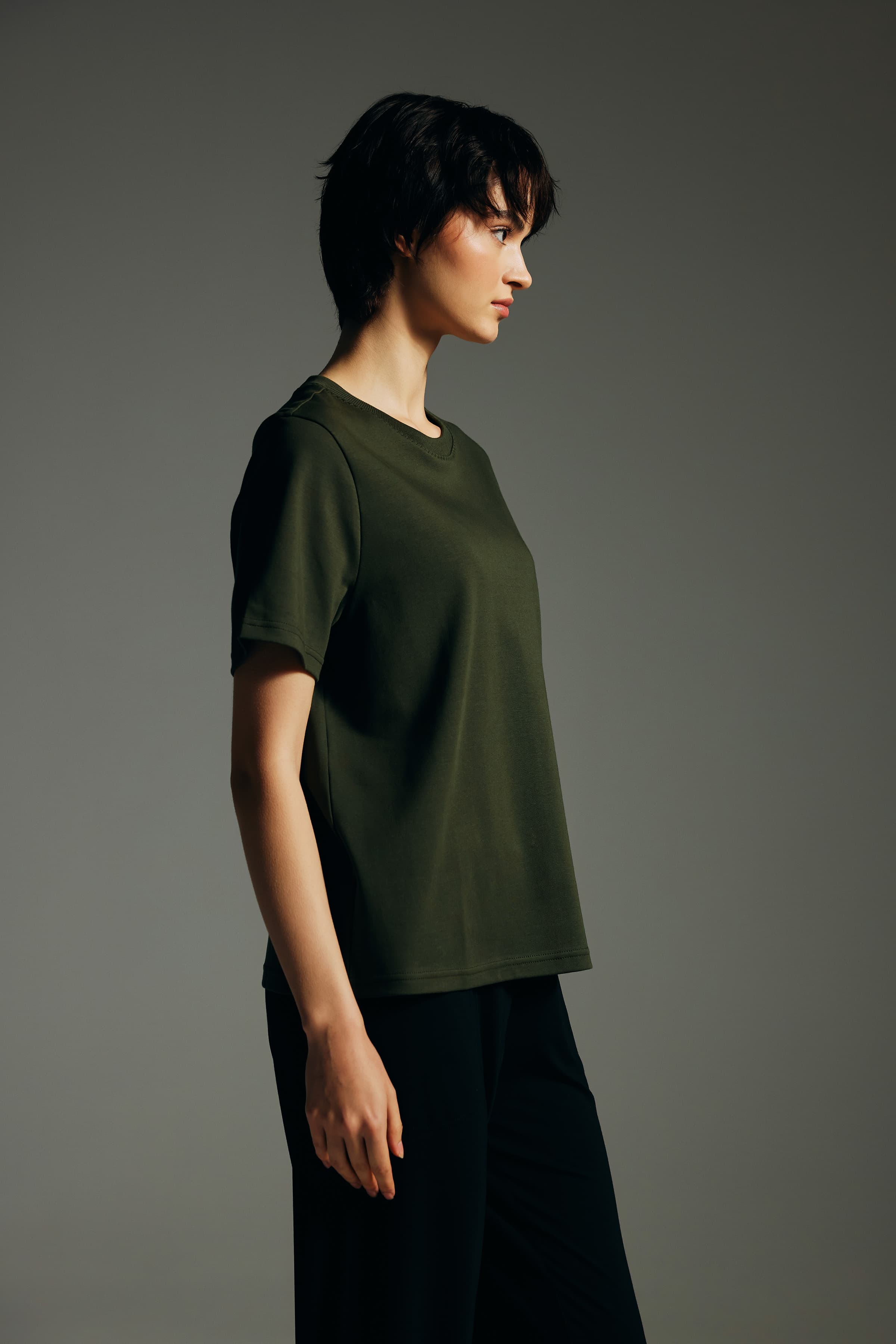 Women's Neutral Cotton Tee — view 2