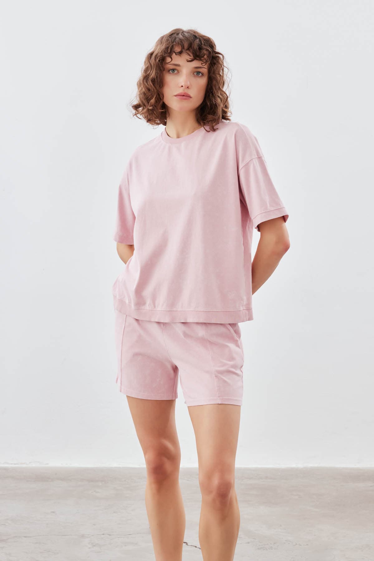 Women's Pink Cotton Tee — view 2