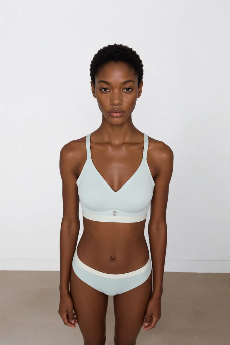 Women's Blue Modal Bra — view 1