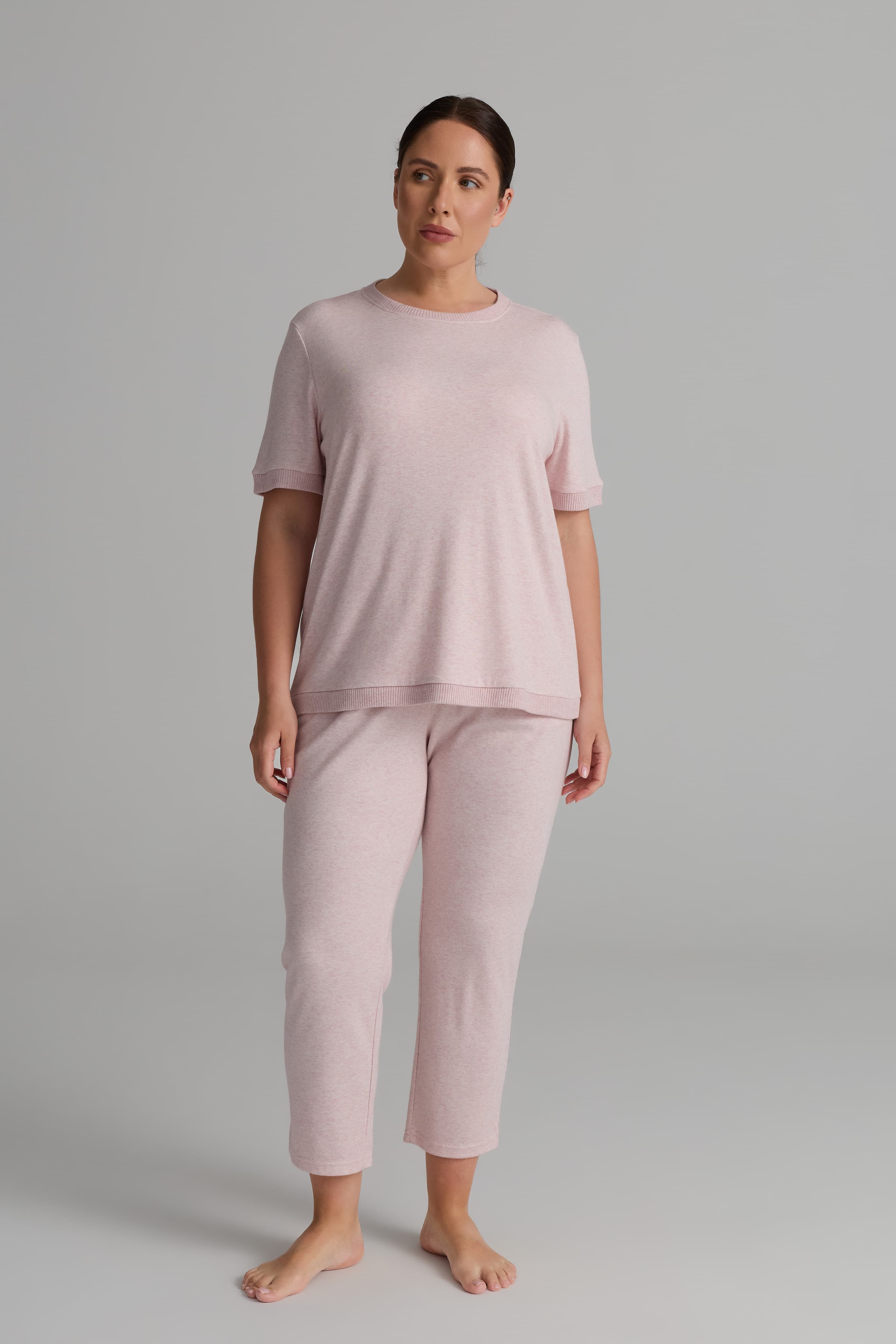 Women's Pink Cotton Trousers — view 1