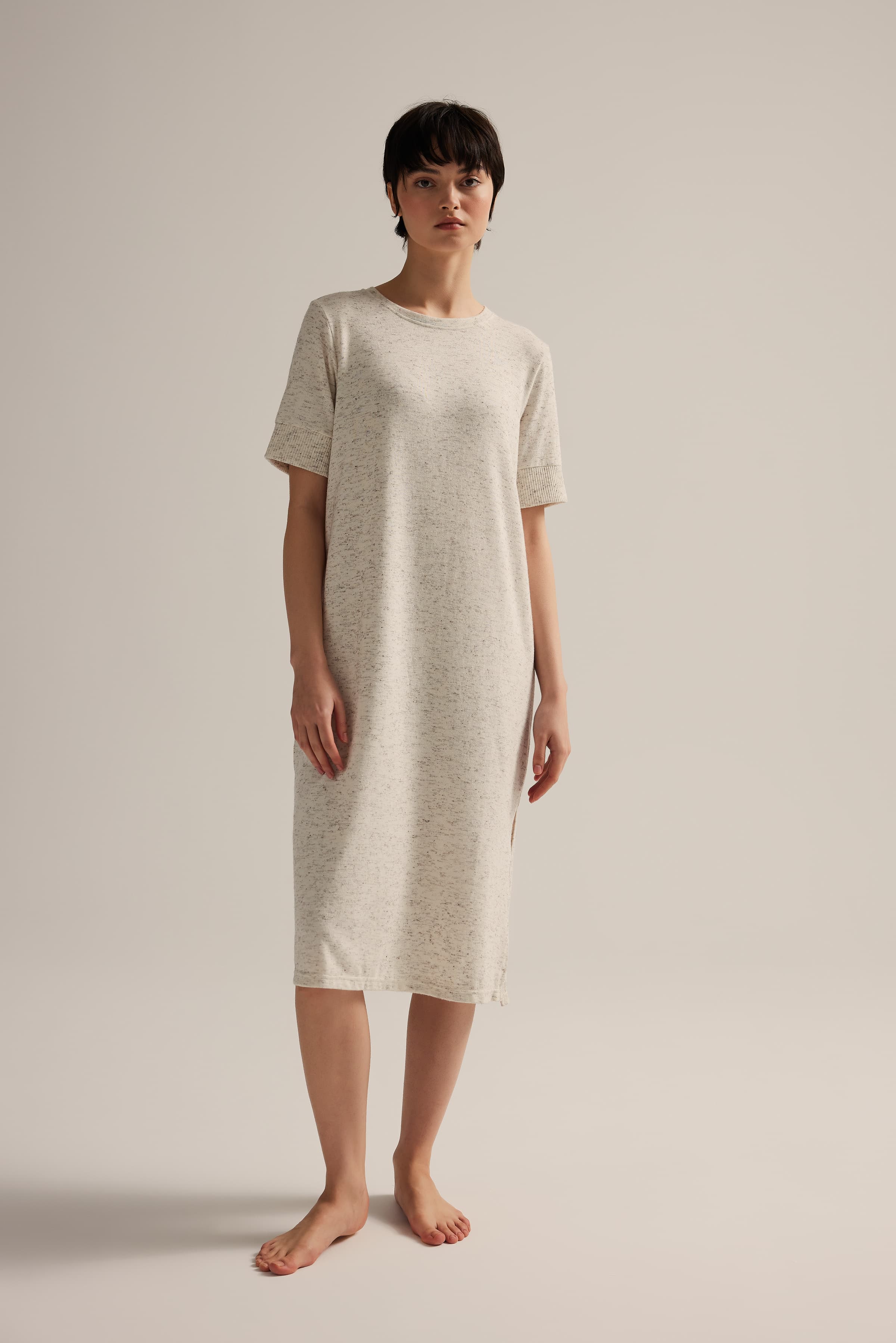 Women's Brown Cotton Dress — view 1