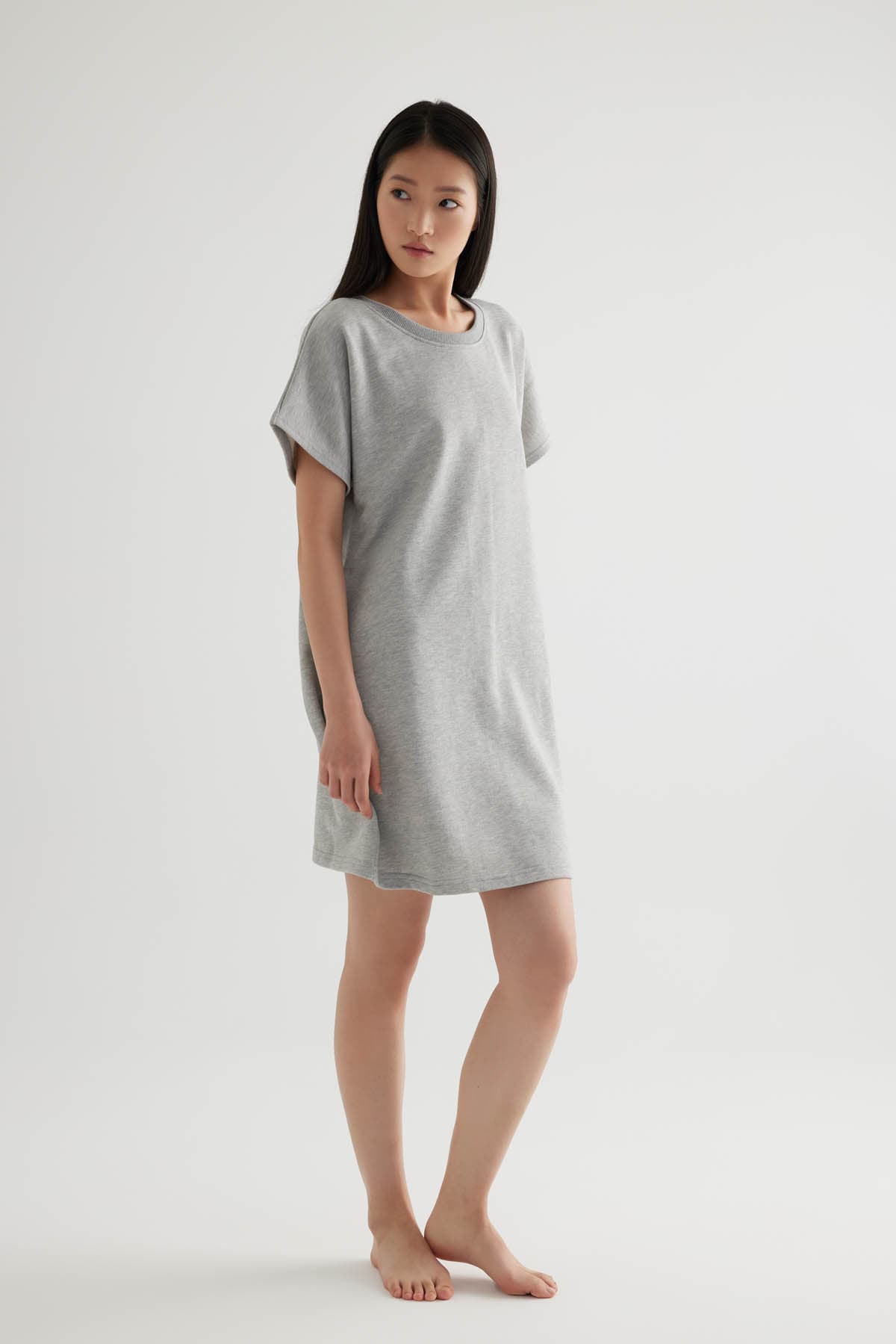 Women's Grey Cotton Dress — view 2