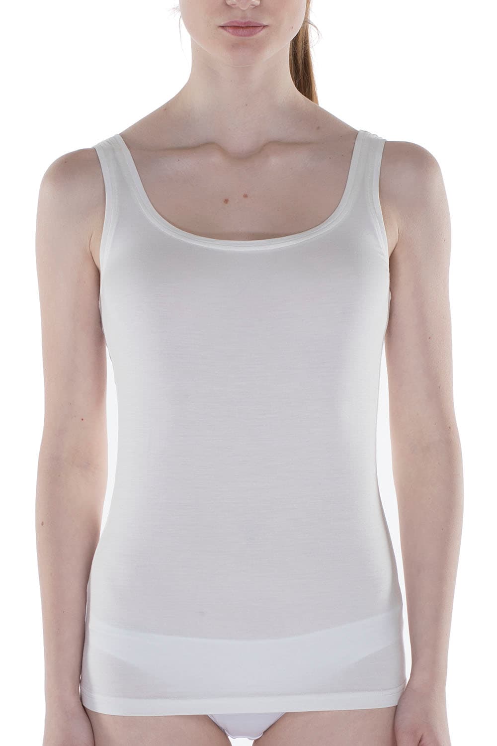 Women's White Modal Camisole — view 4