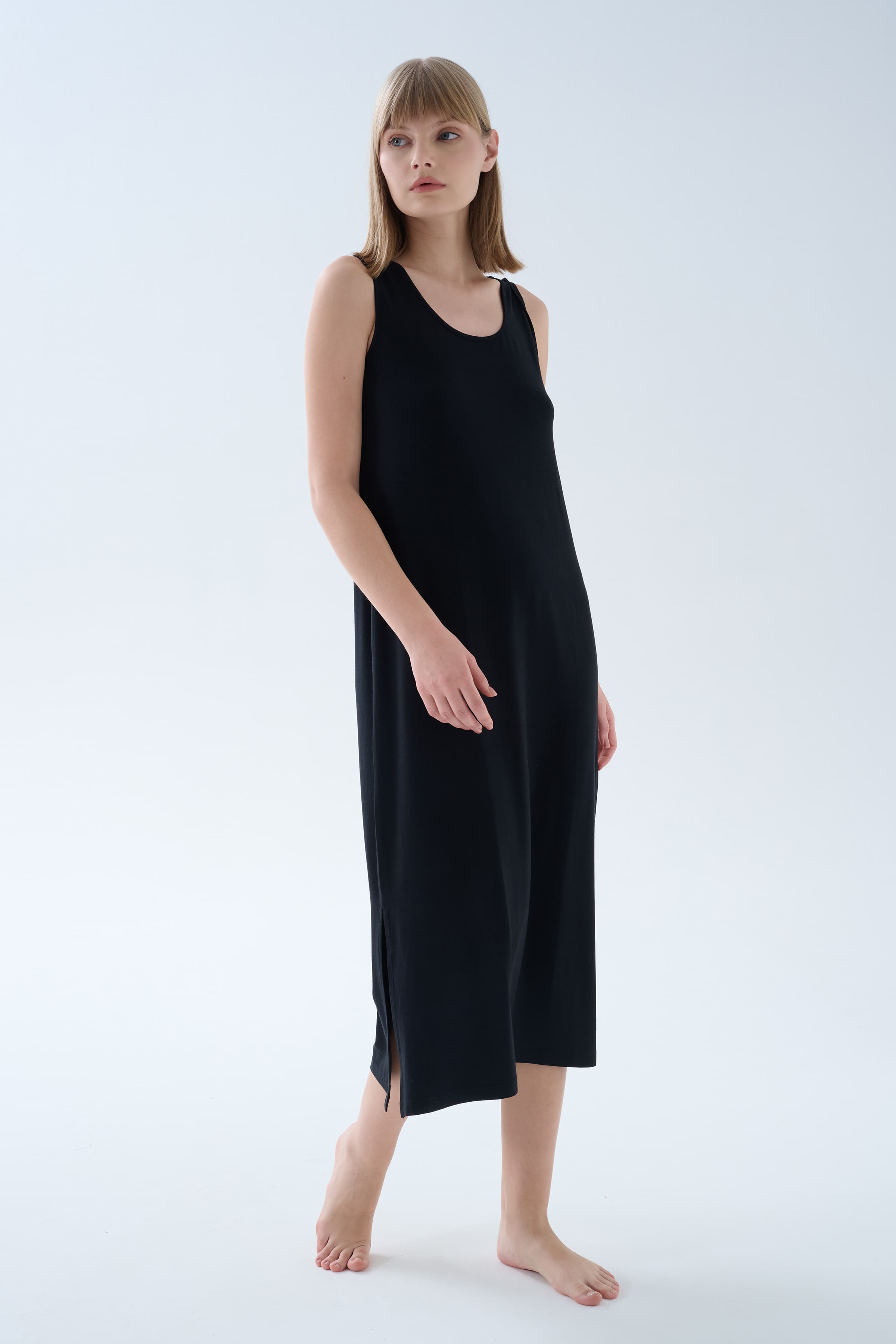 Women's Black Modal Dress — view 3