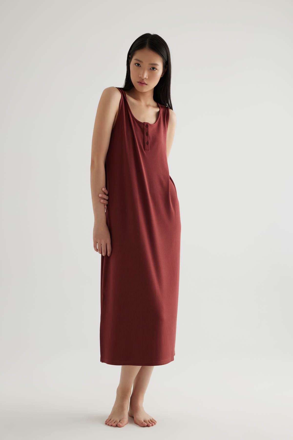 Women's Brown Modal Dress — view 1