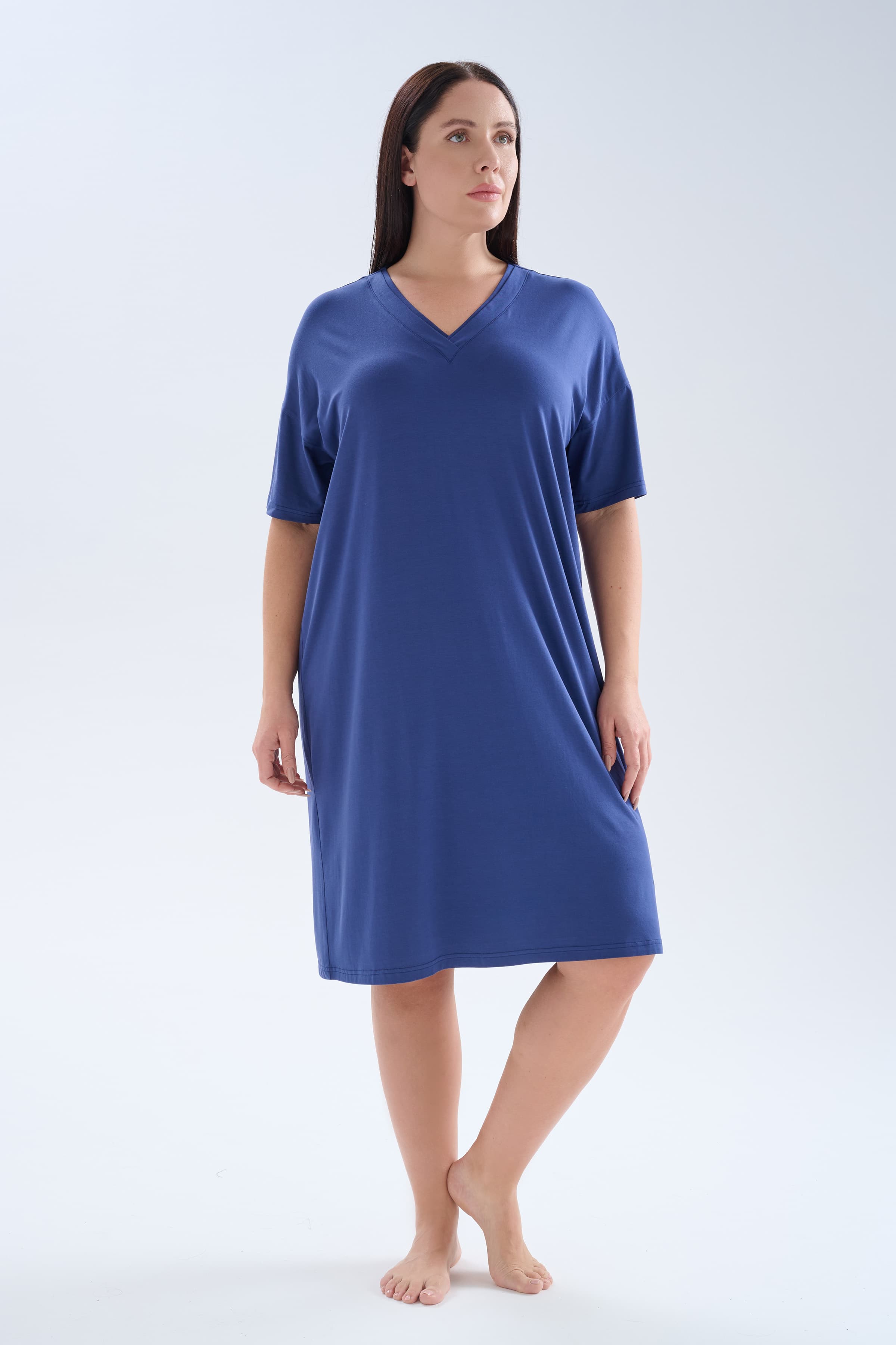 Women's Navy Modal Dress — view 1