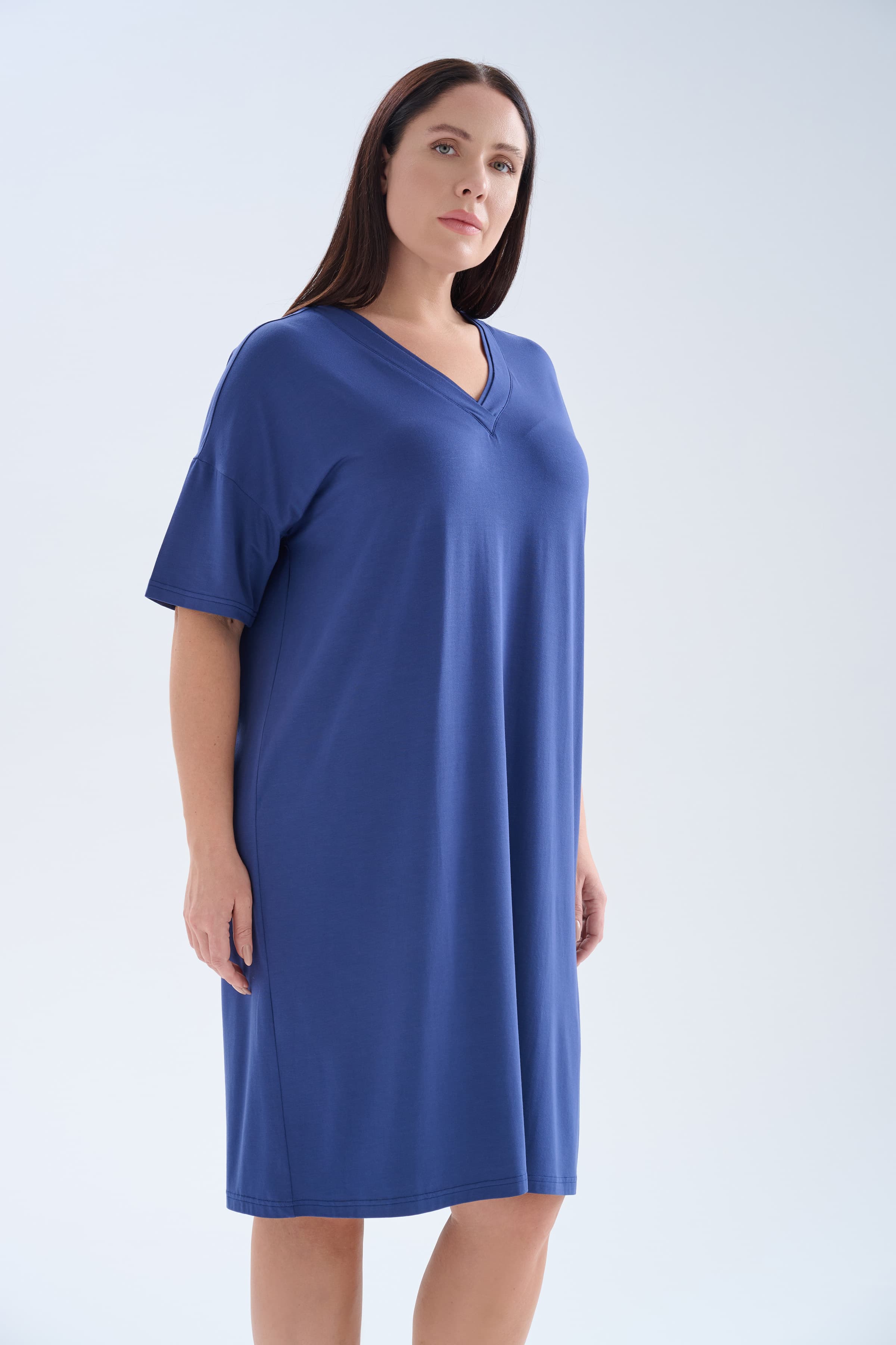 Women's Navy Modal Dress — view 3