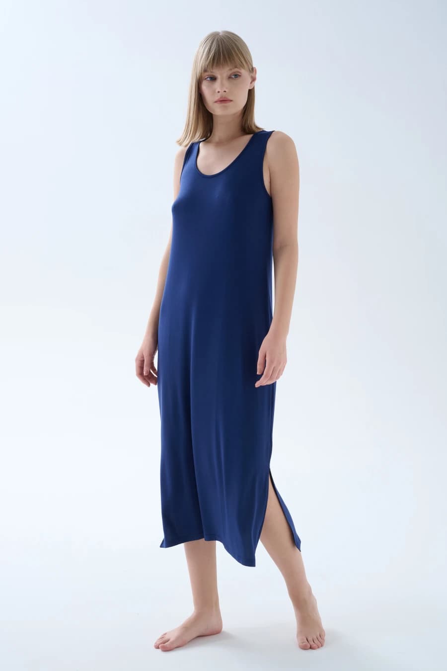 Women's Navy Modal Dress — view 1