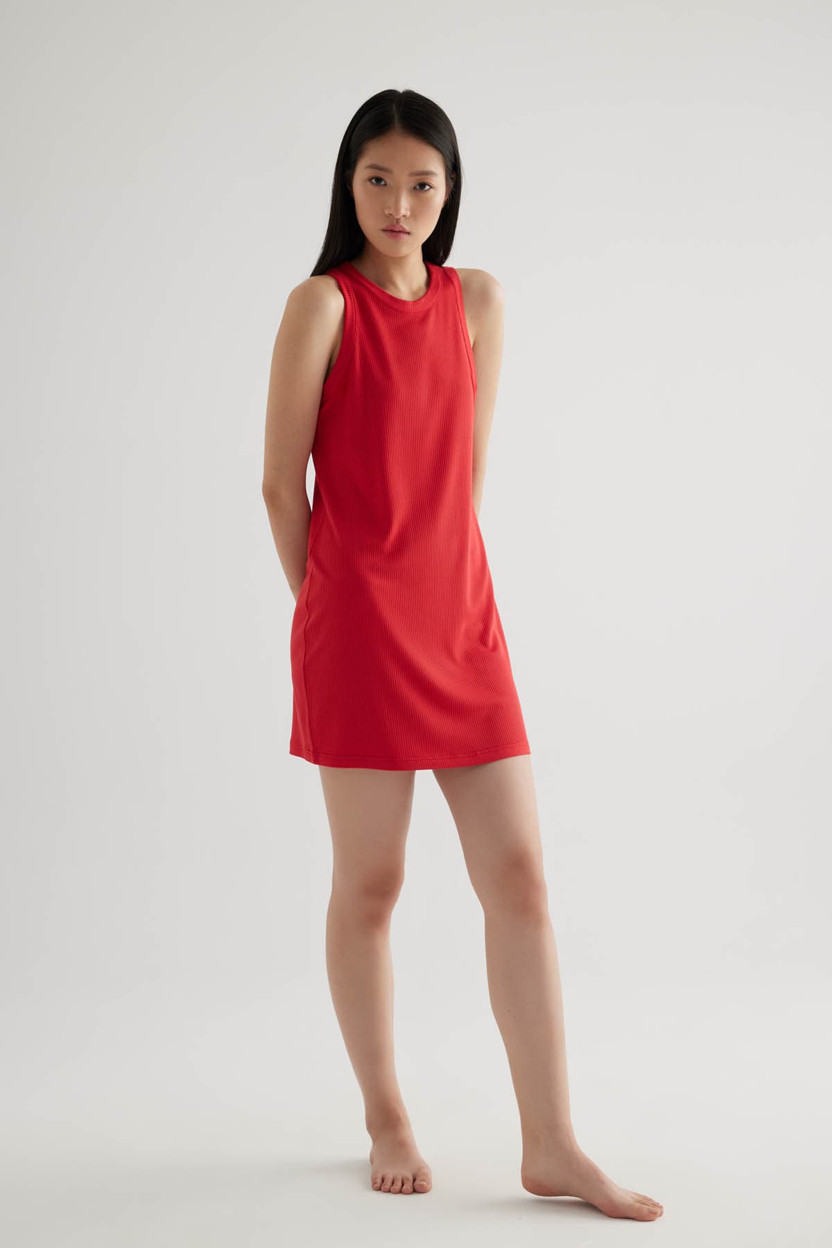 Women's Red Modal Dress — view 2