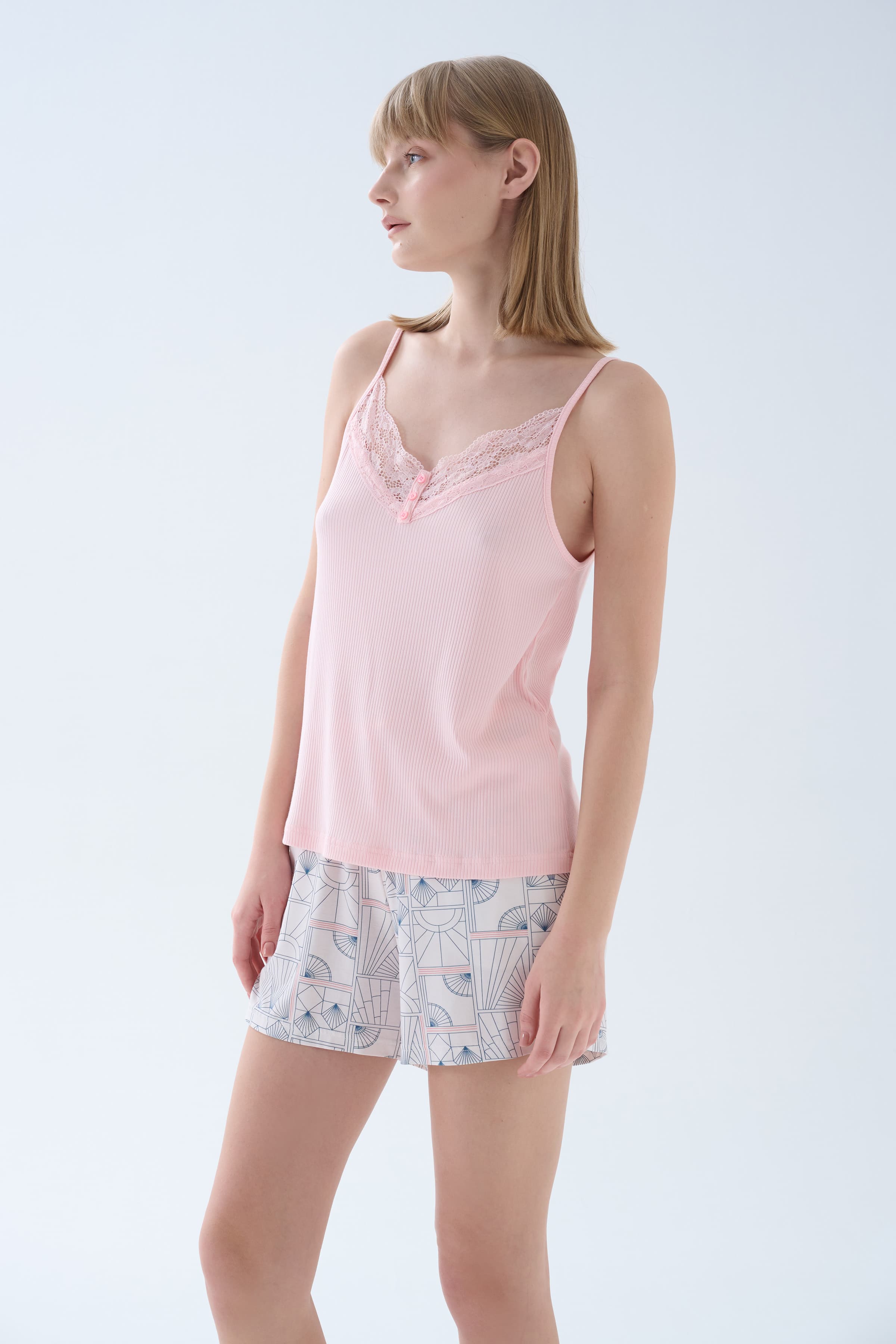 Women's Pink Modal Pajama Set — view 2