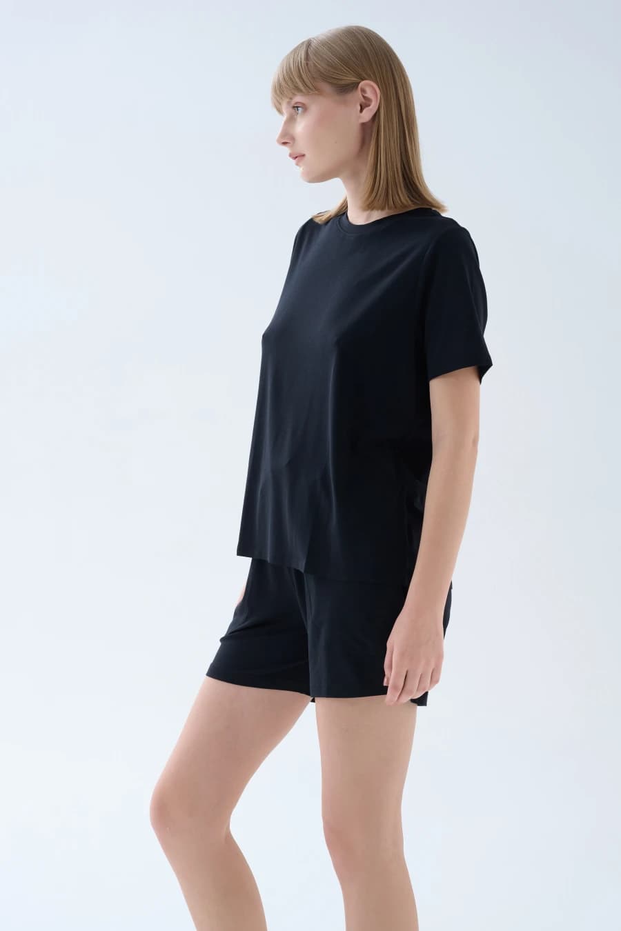 Women's Black Modal Tee — view 3