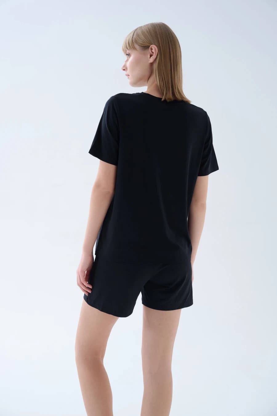 Women's Black Modal Tee — view 4