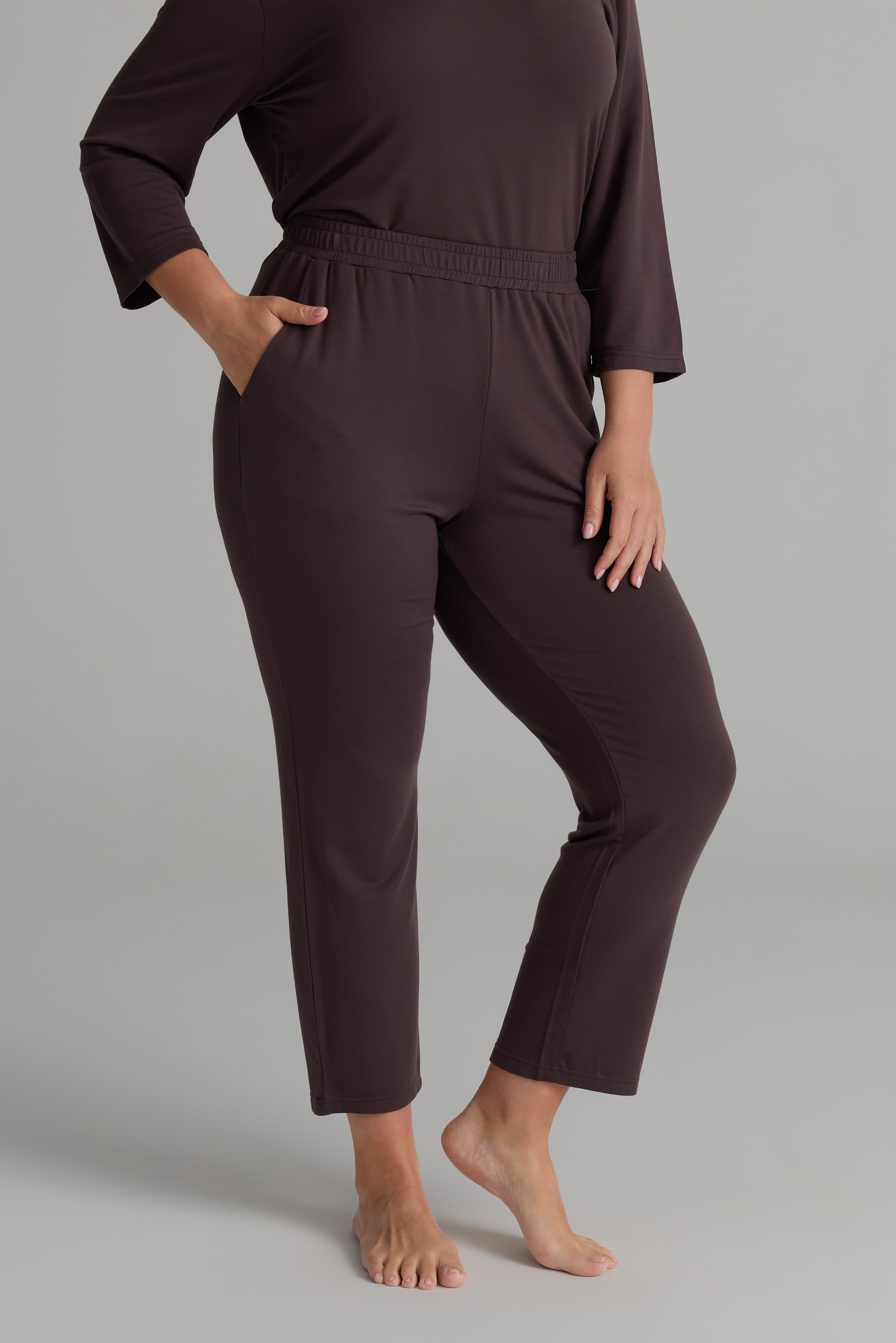 Women's Brown Modal Tee — view 4