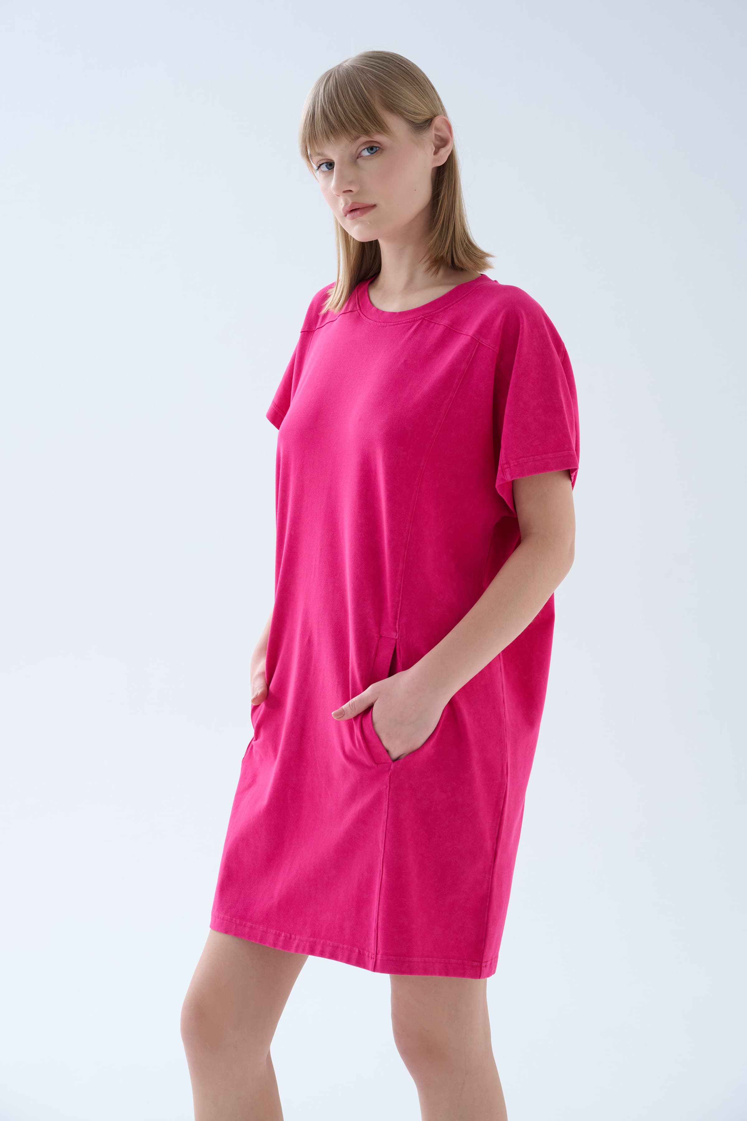 Women's Neutral Cotton Dress — view 3