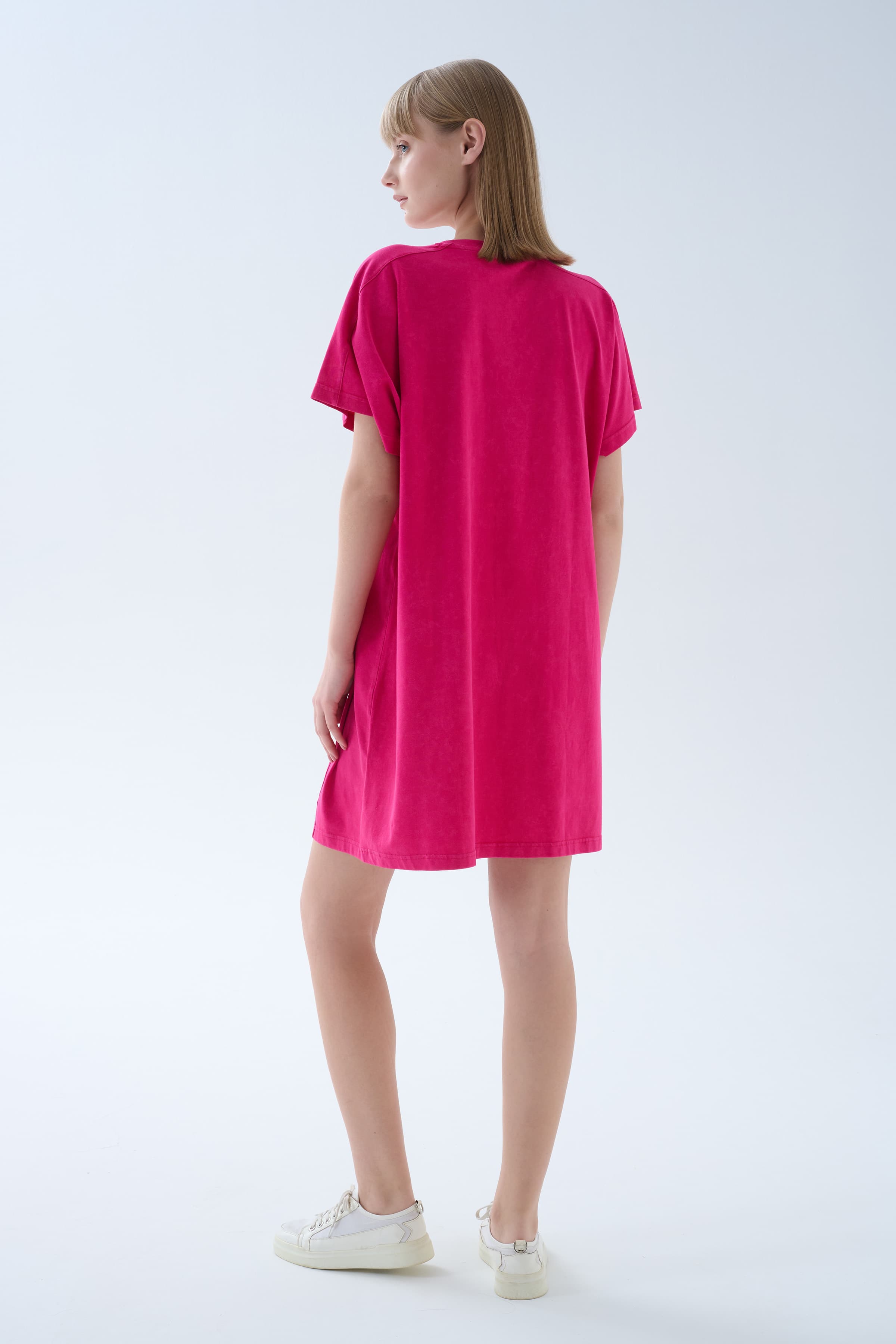 Women's Neutral Cotton Dress — view 4