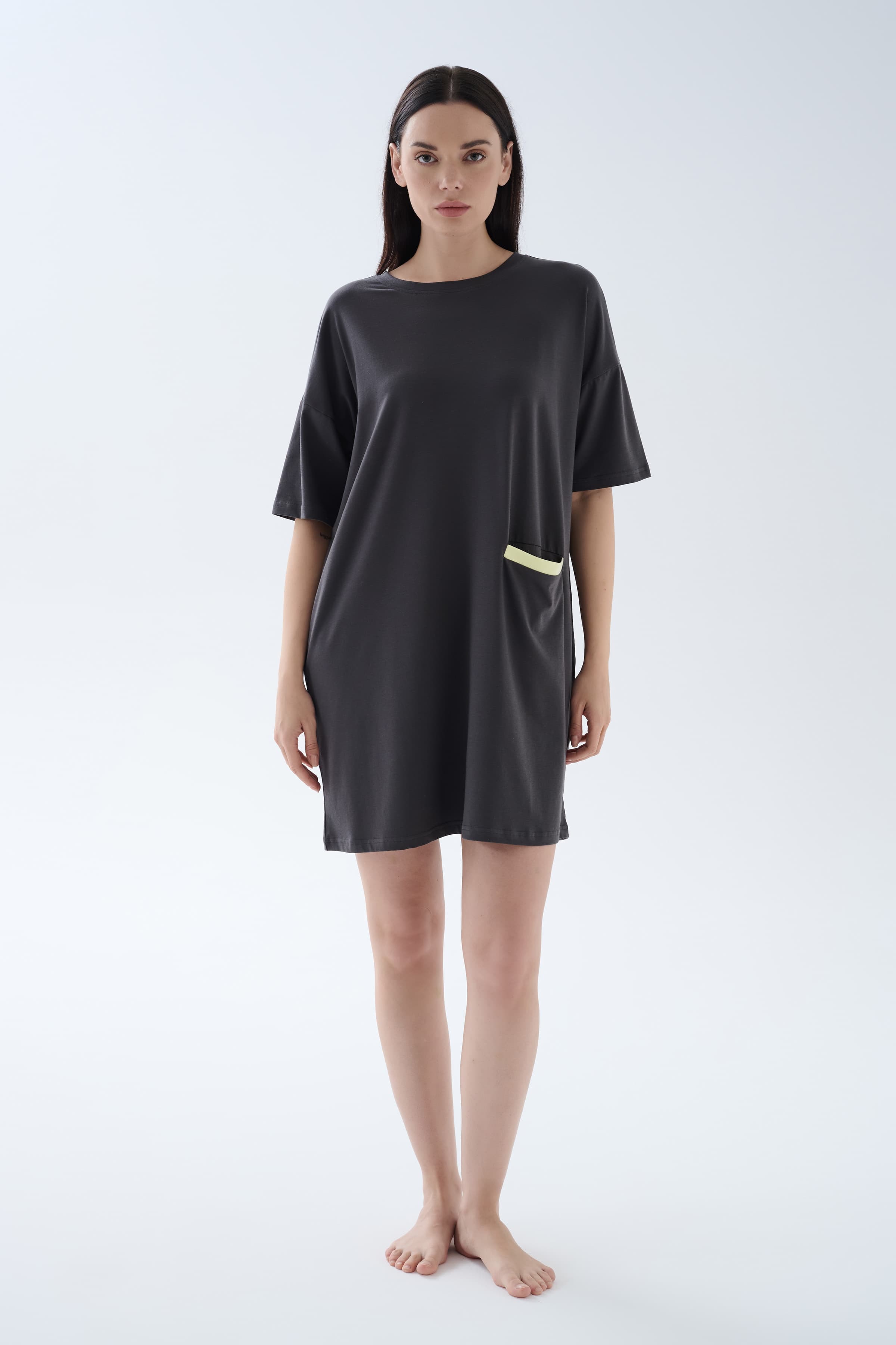 Women's Neutral Cotton Nightgown — view 4