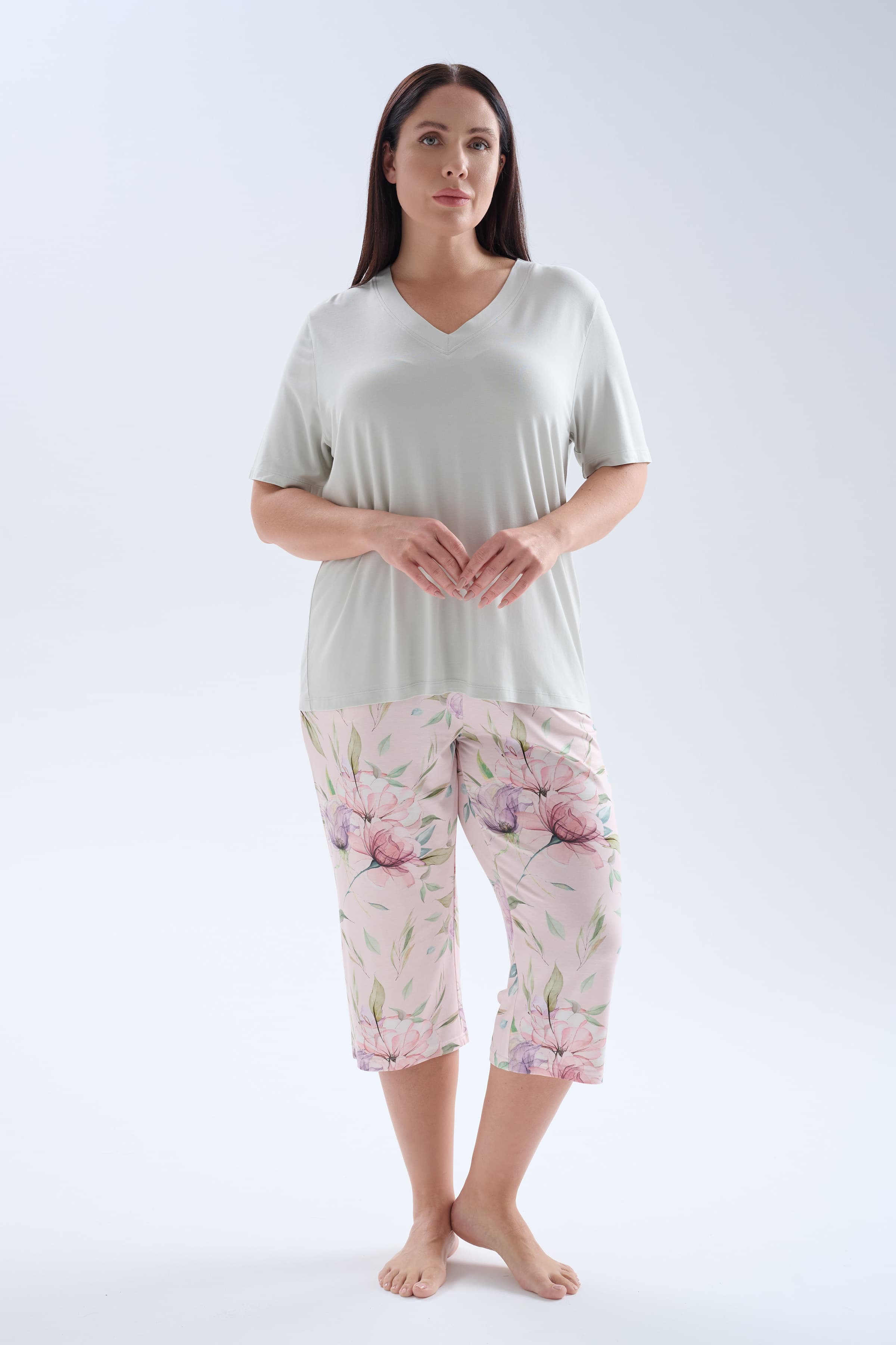 Women's Green Viscose Pajama Set — view 2