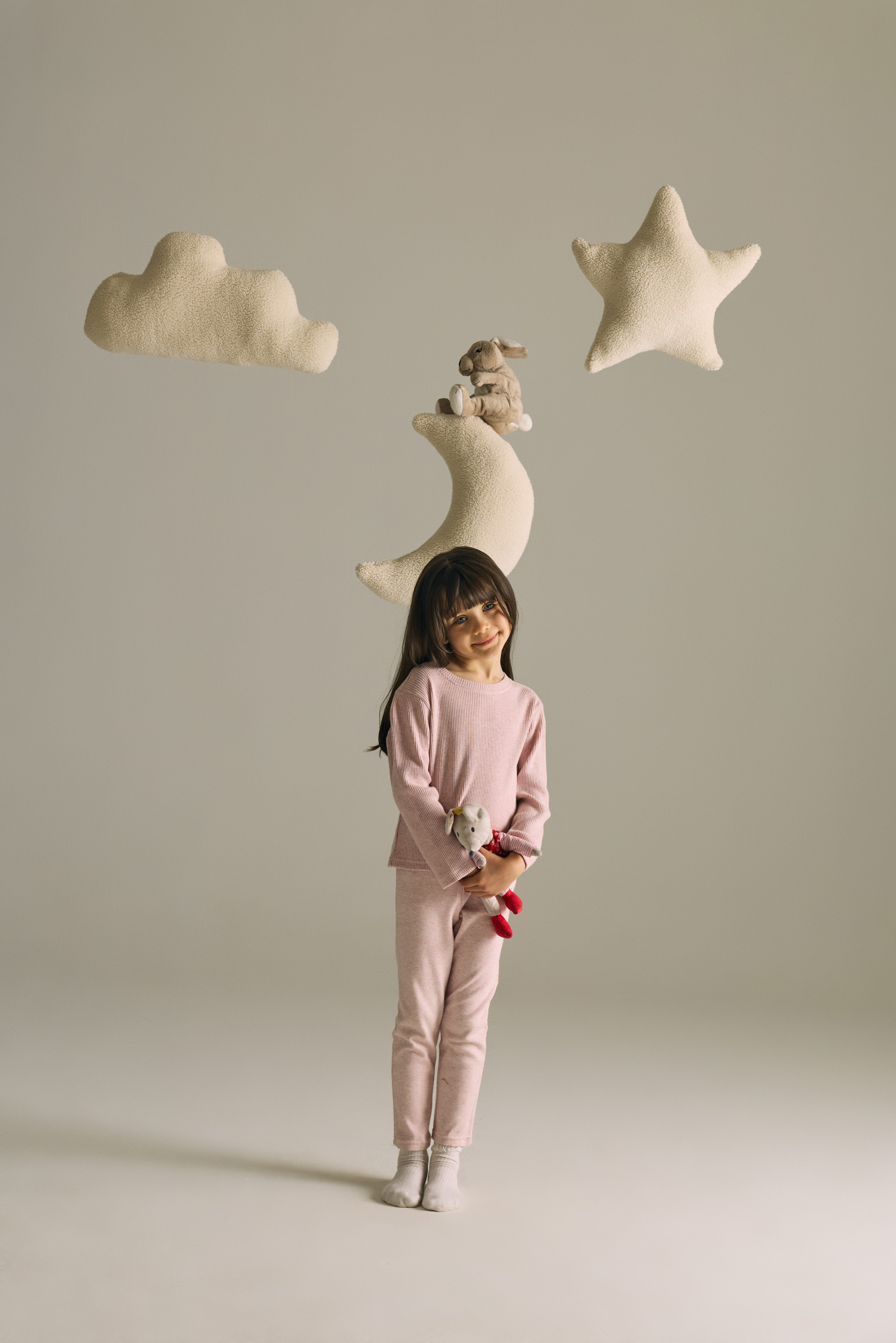 Kids' Pink Cotton Leggings — view 1