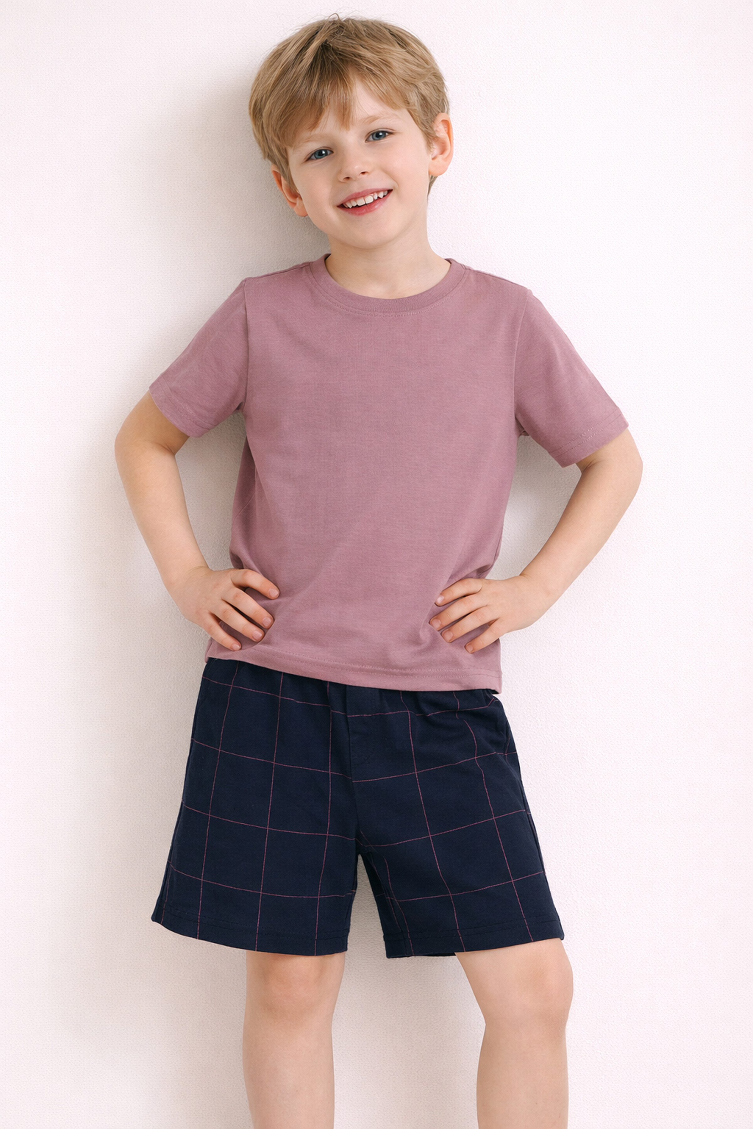 Kids' Neutral Modal Pajama Set — view 1
