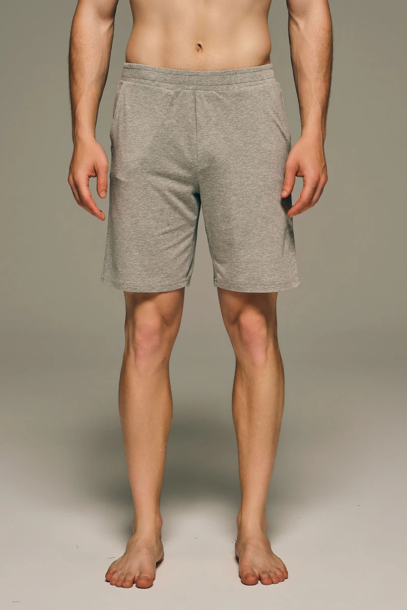 Men's Grey Modal Shorts — view 1