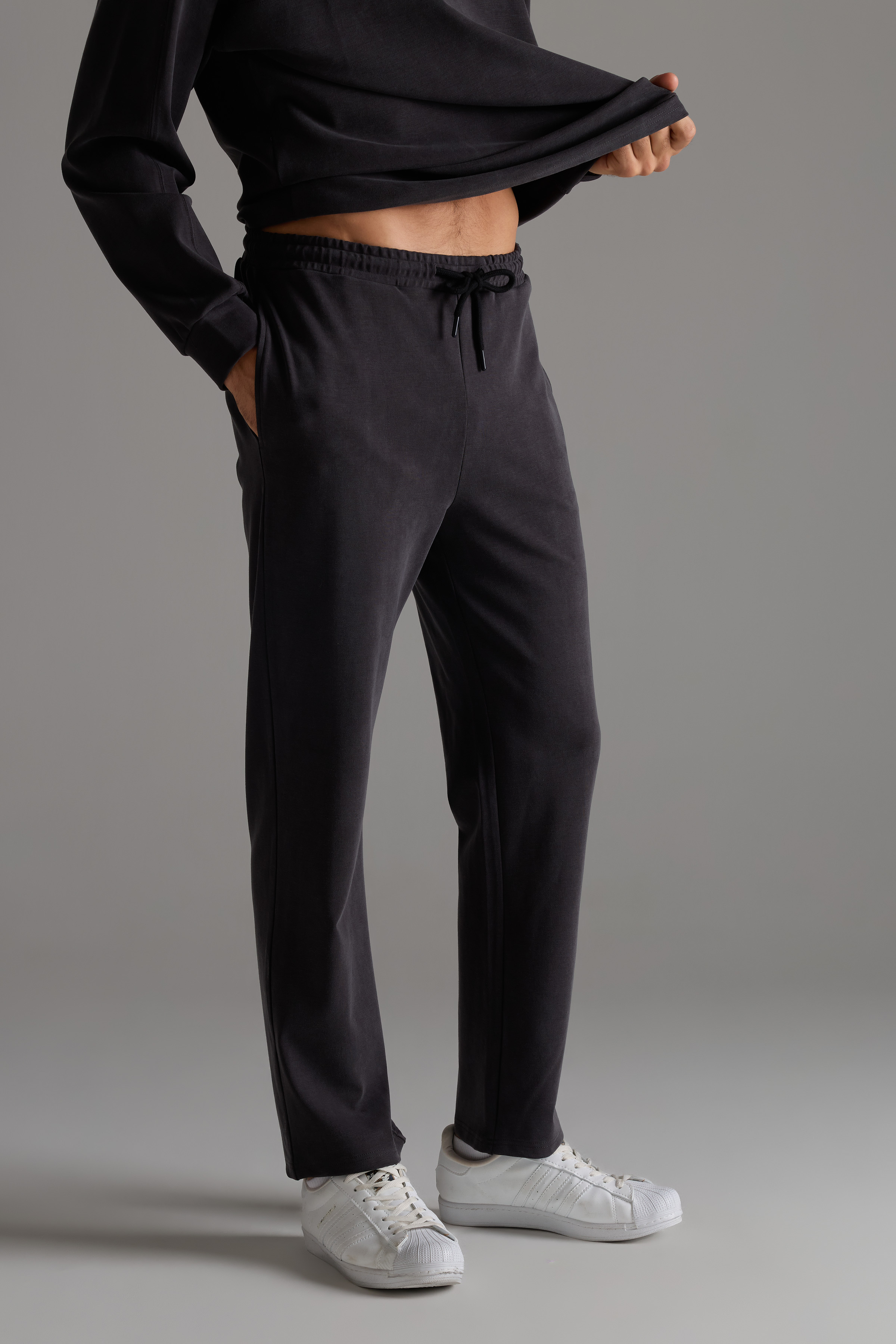 Men's Brown Modal Trousers — view 1