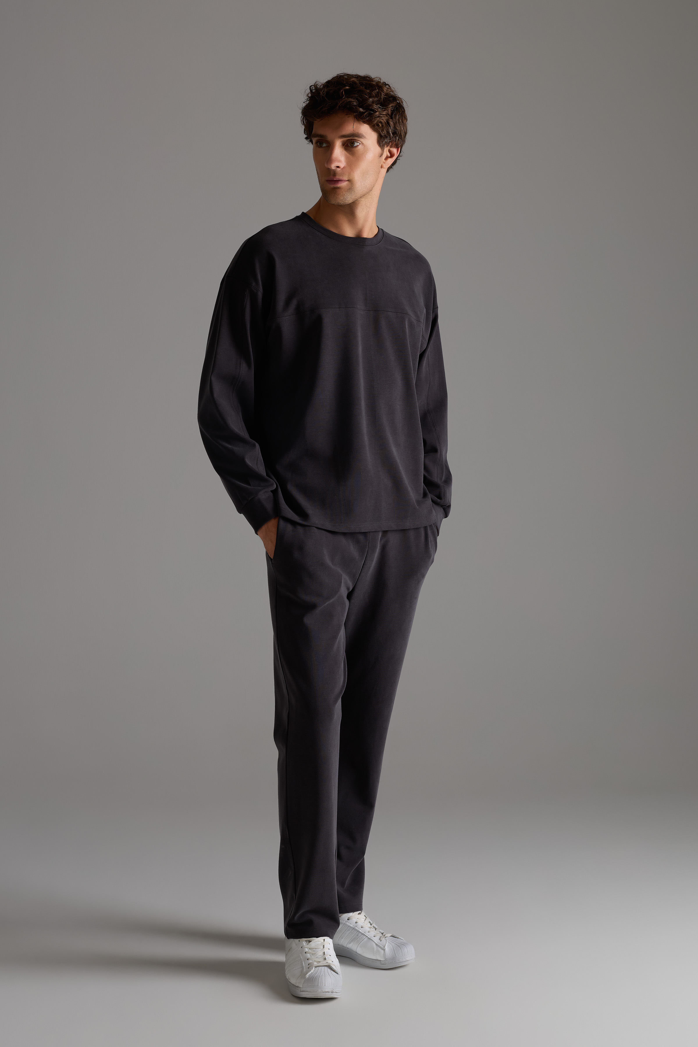 Men's Brown Modal Trousers — view 2
